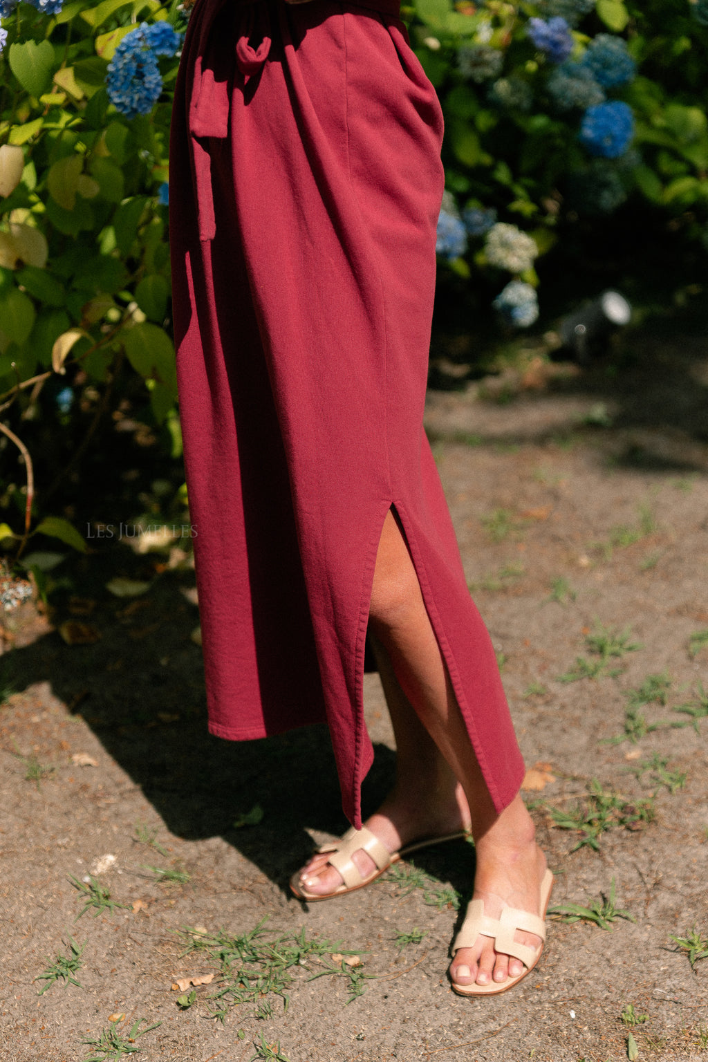 Freya long dress burgundy