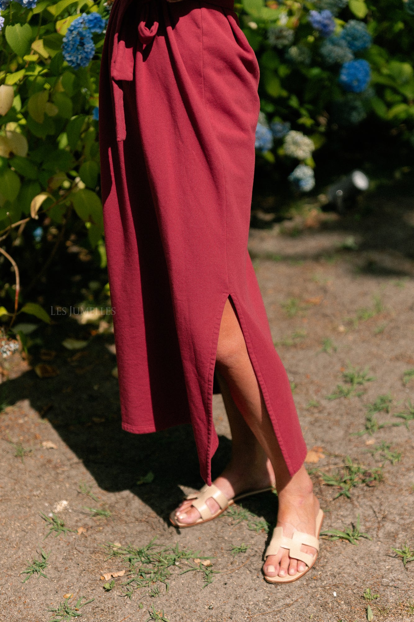 Freya long dress burgundy