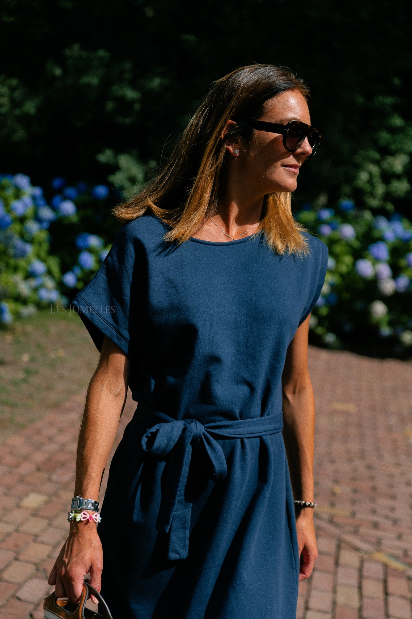 Freya long dress navy