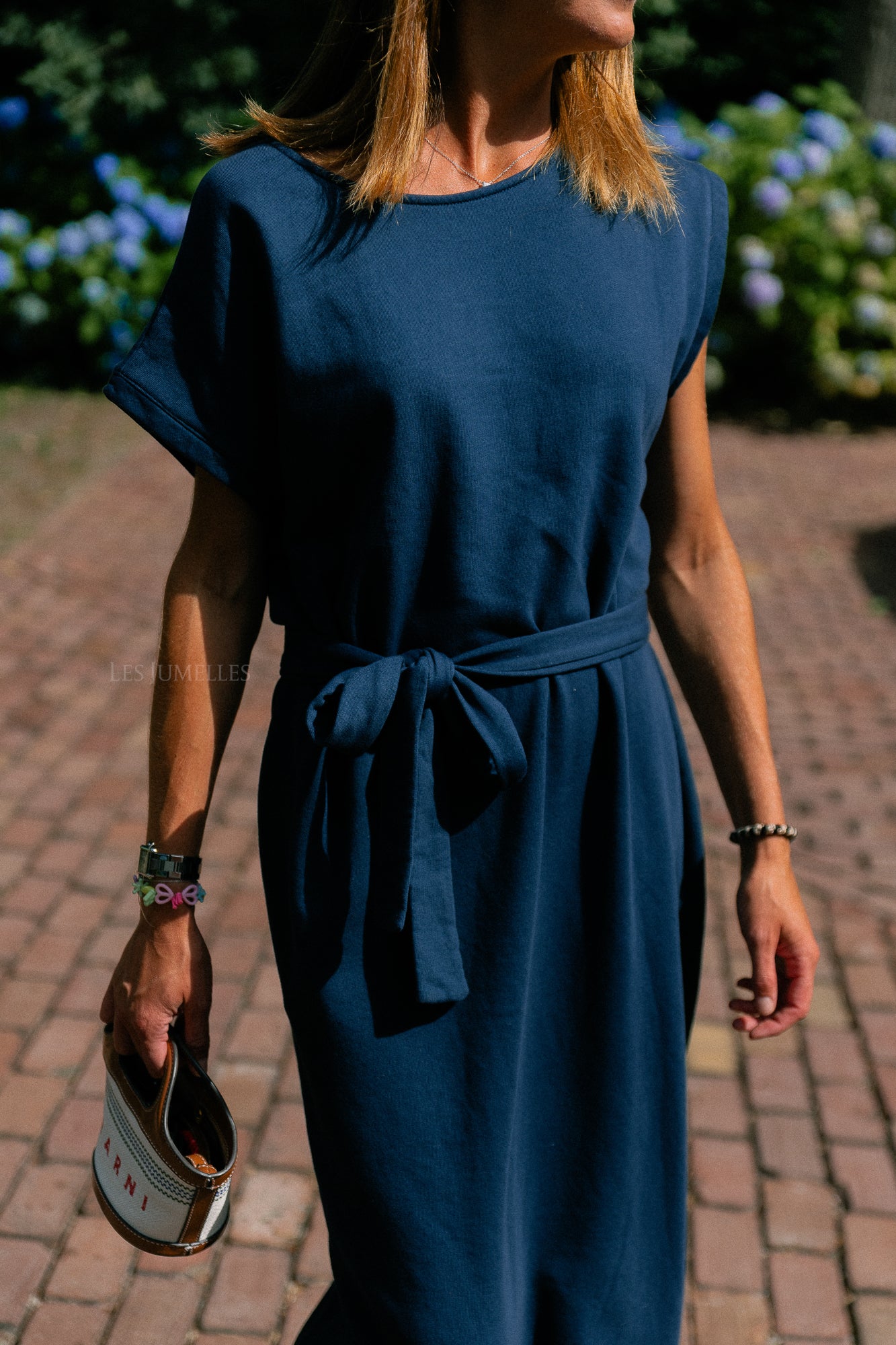 Freya long dress navy