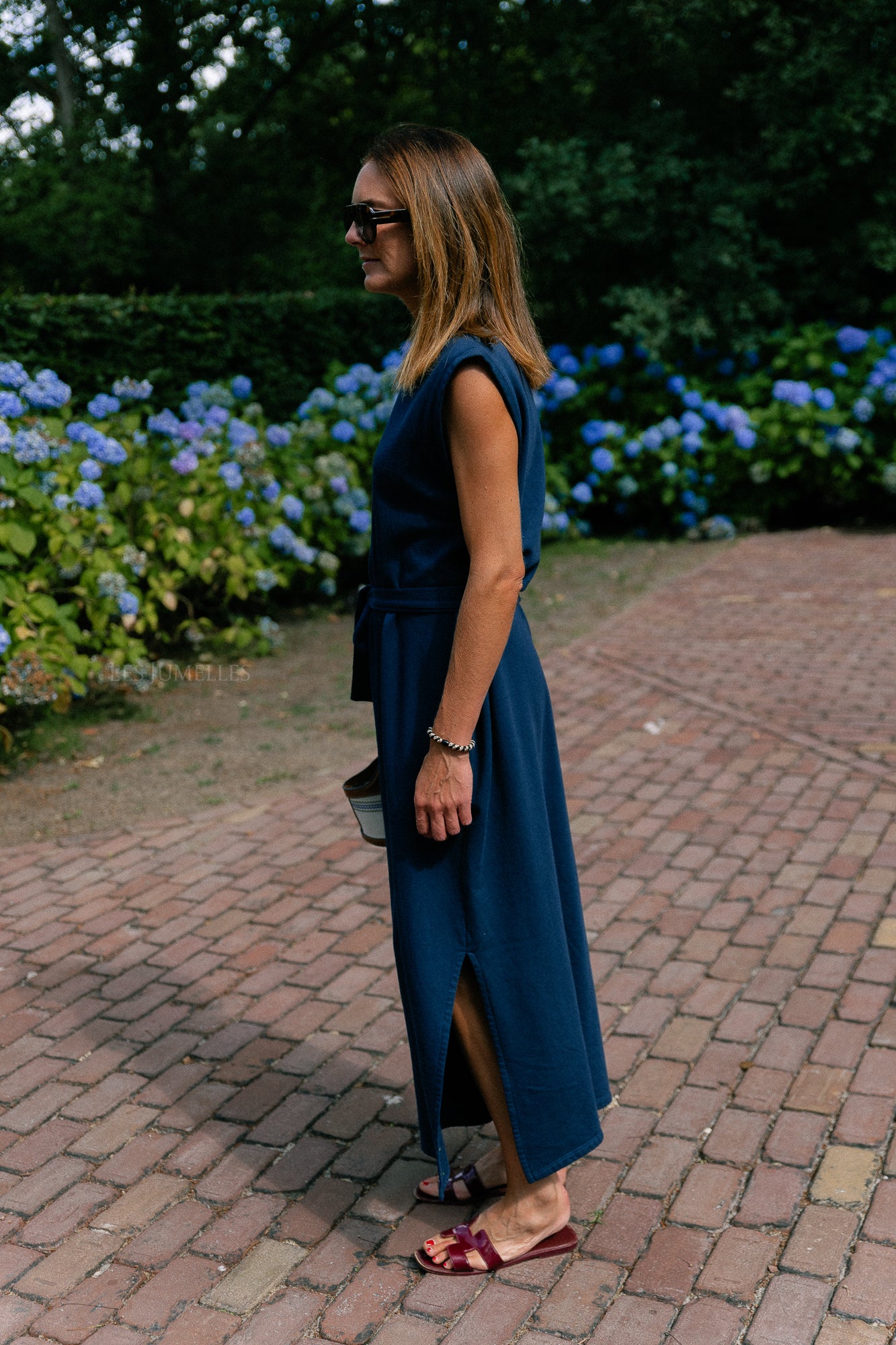 Freya long dress navy