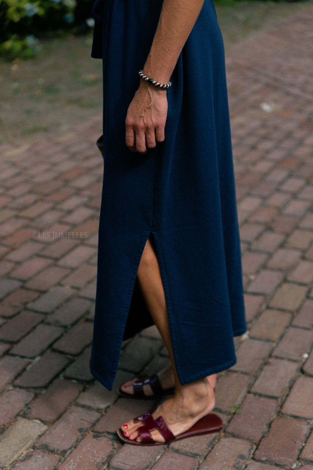 Freya long dress navy