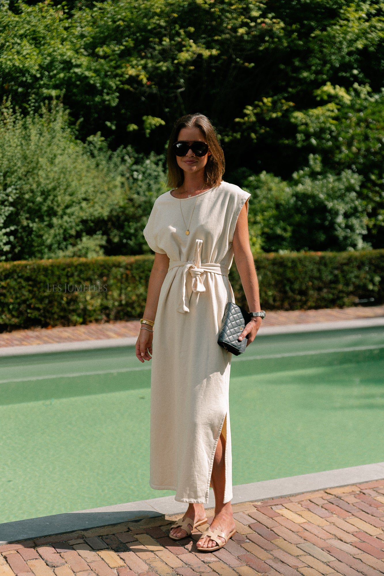 Freya long dress ecru