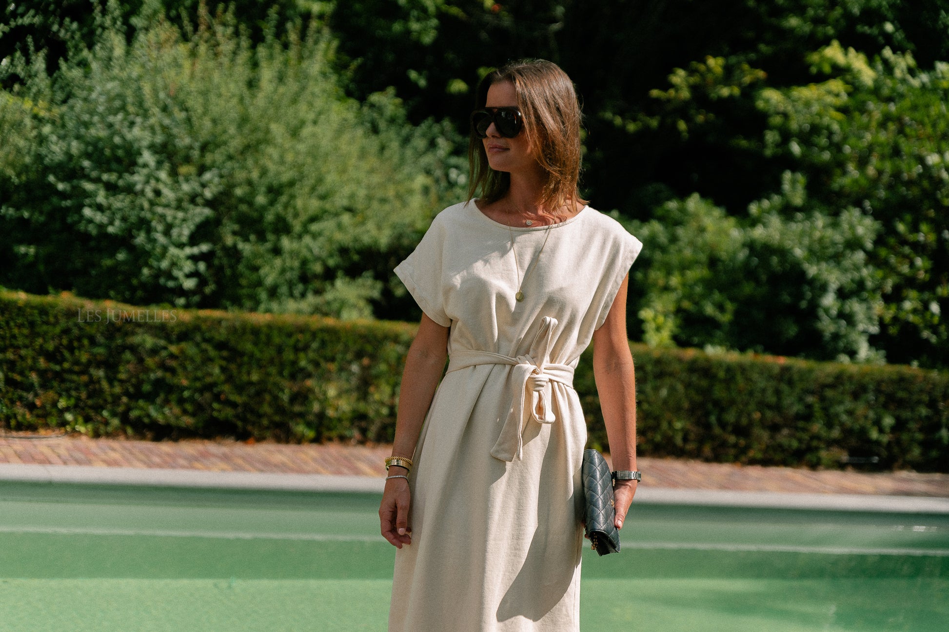 Freya long dress ecru