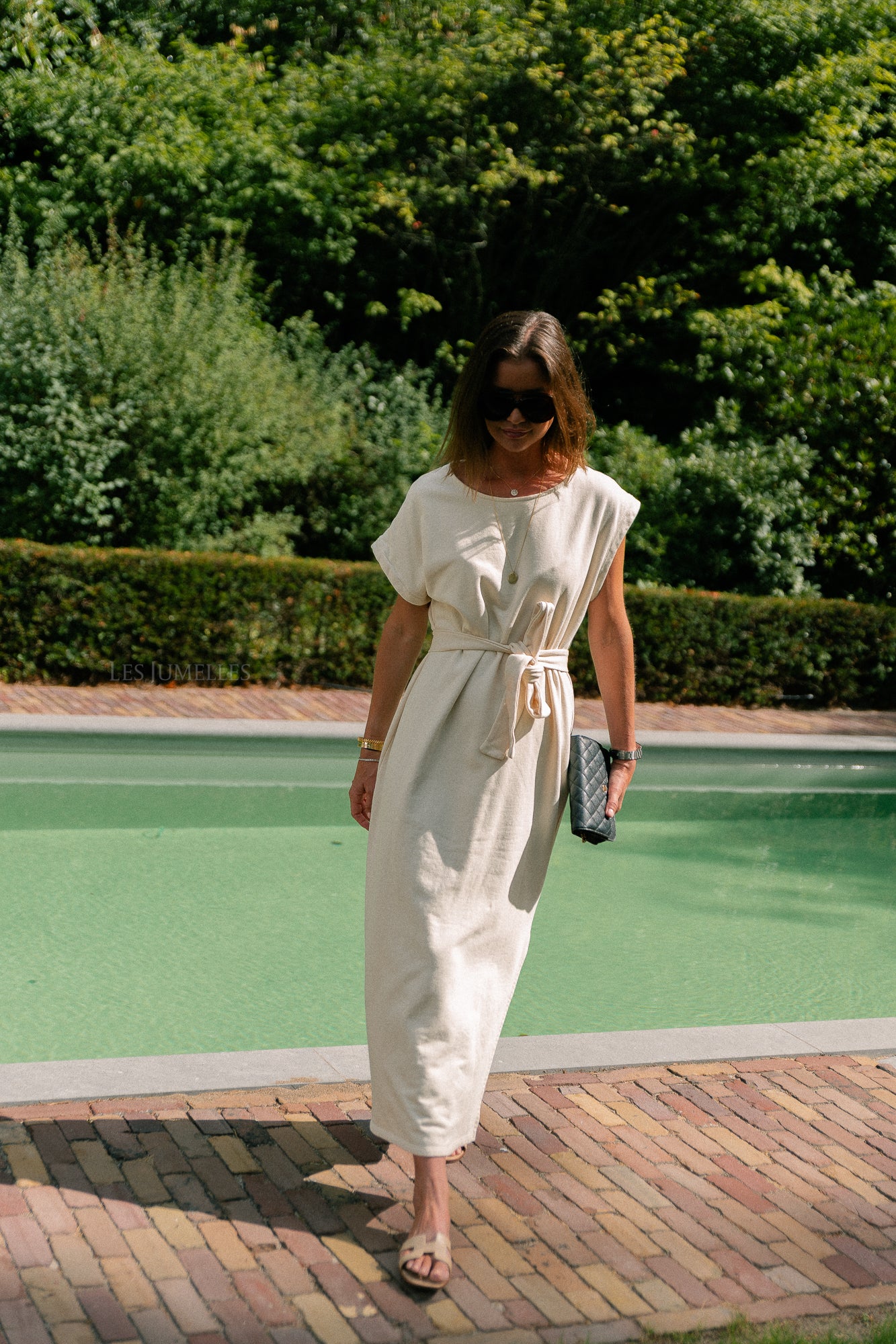 Freya long dress ecru