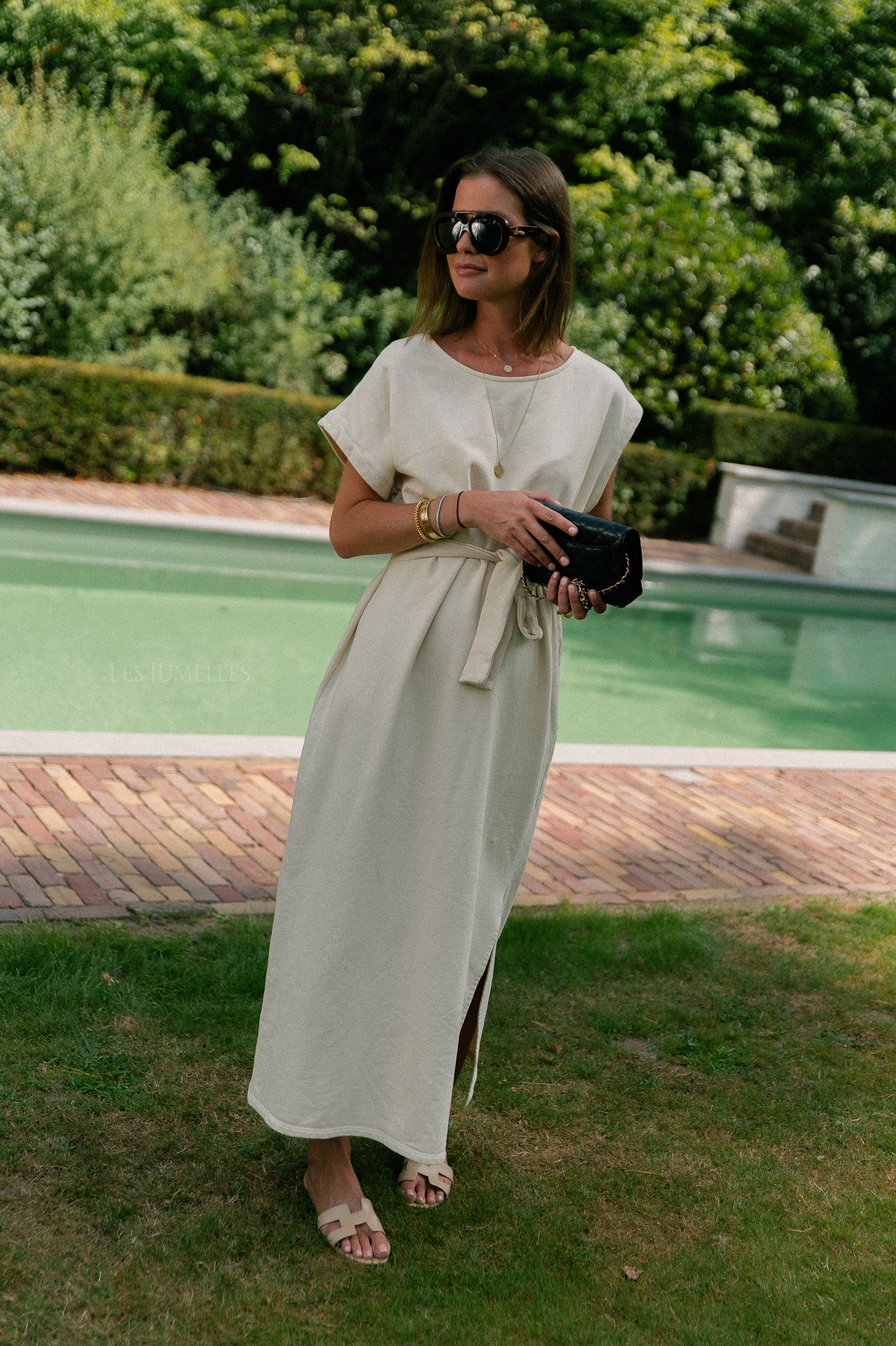 Freya long dress ecru