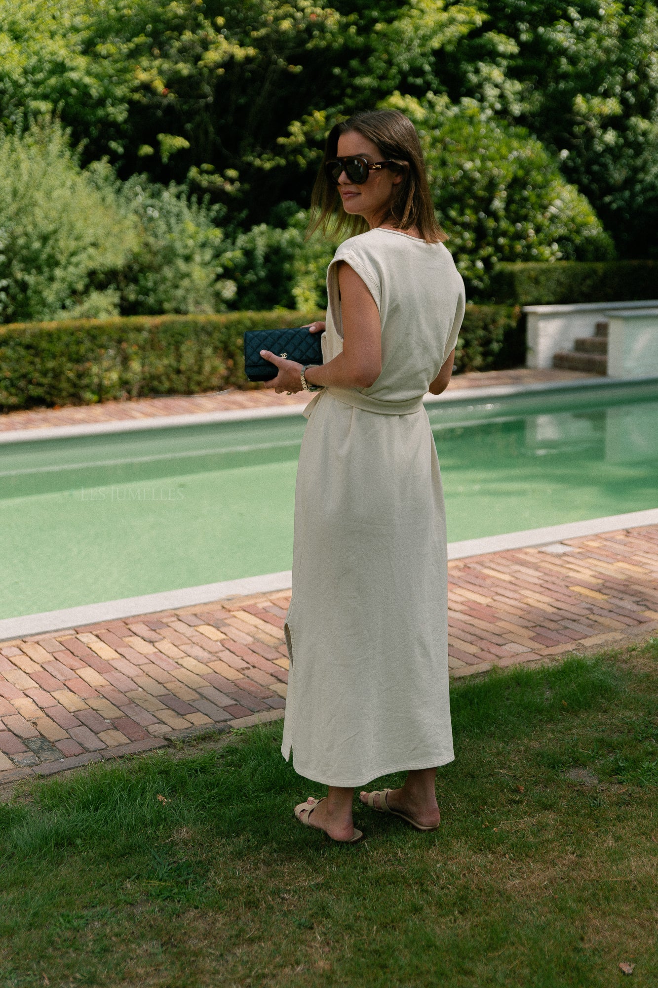 Freya long dress ecru