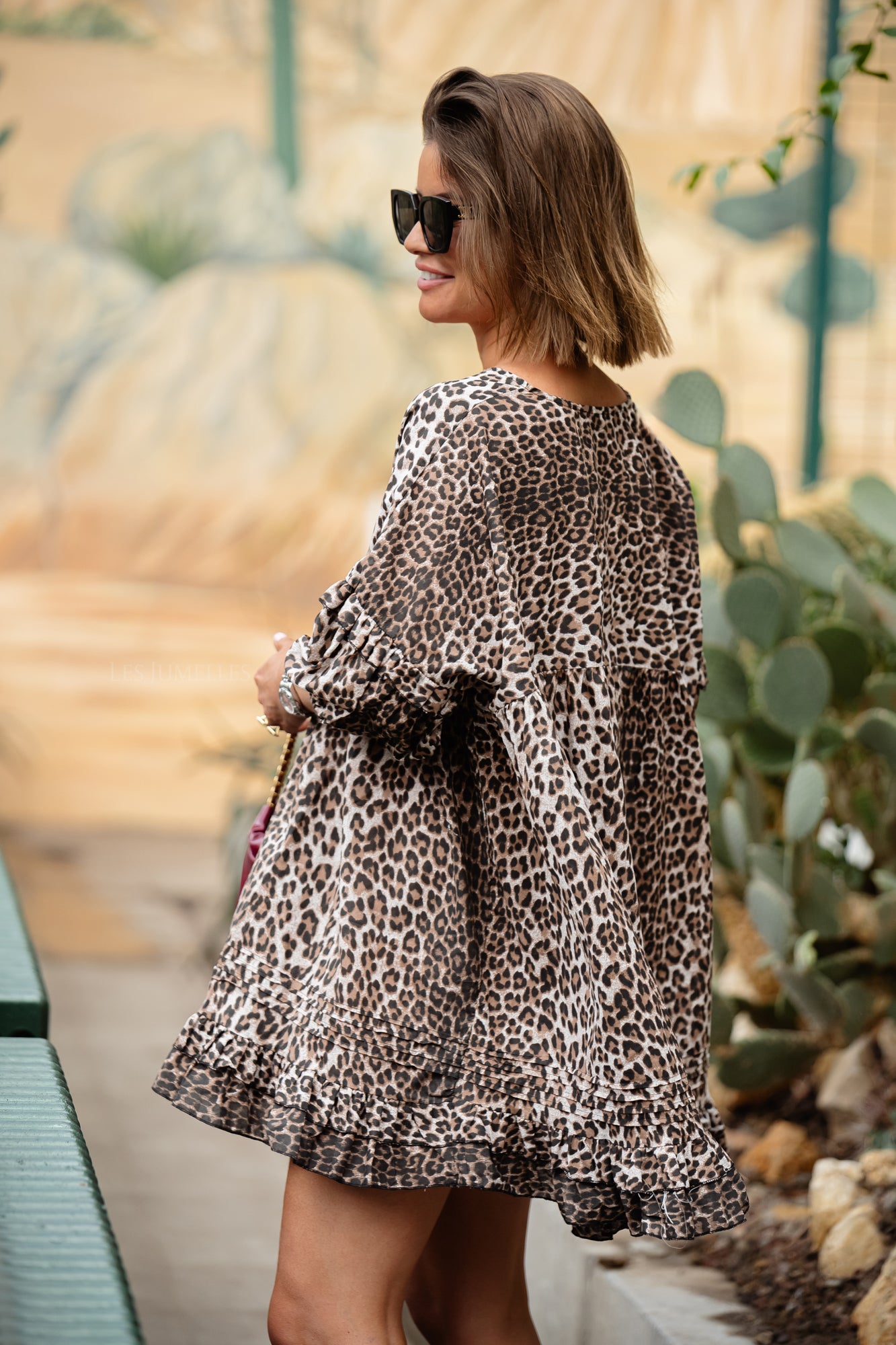 Chrissy jurkje luipaard print