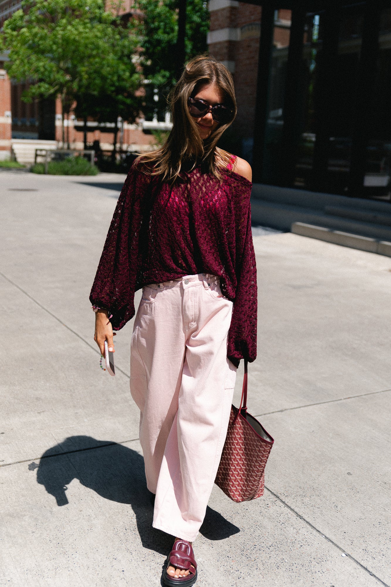 Laurie barrel fit jeans pink