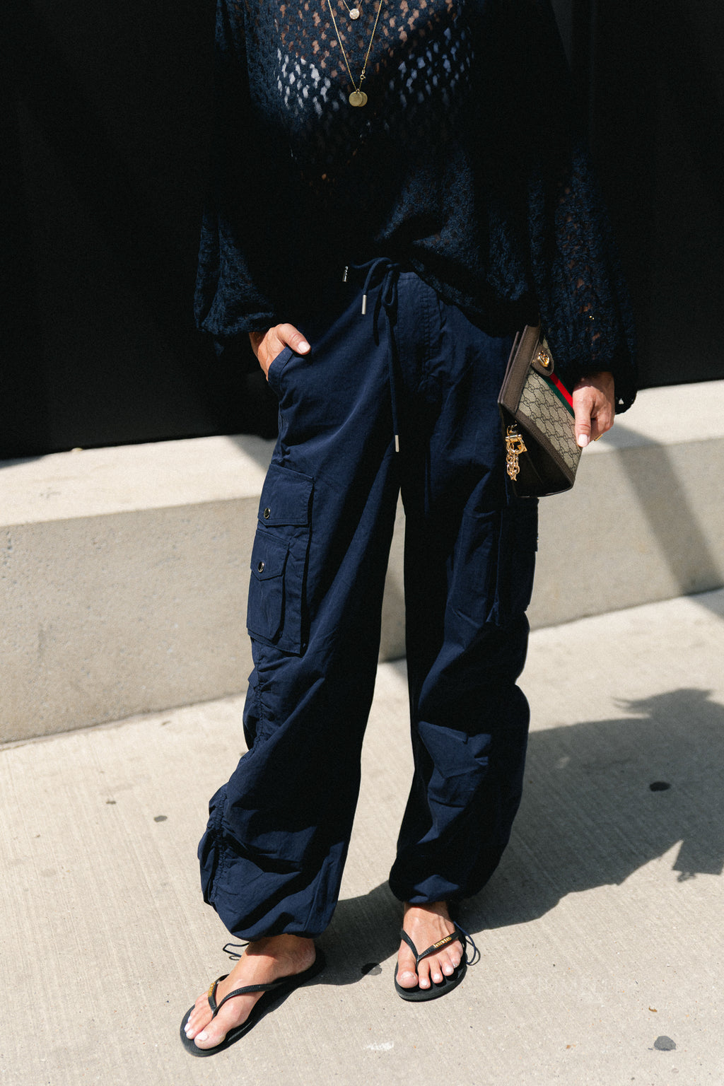 Alix cargo pants navy