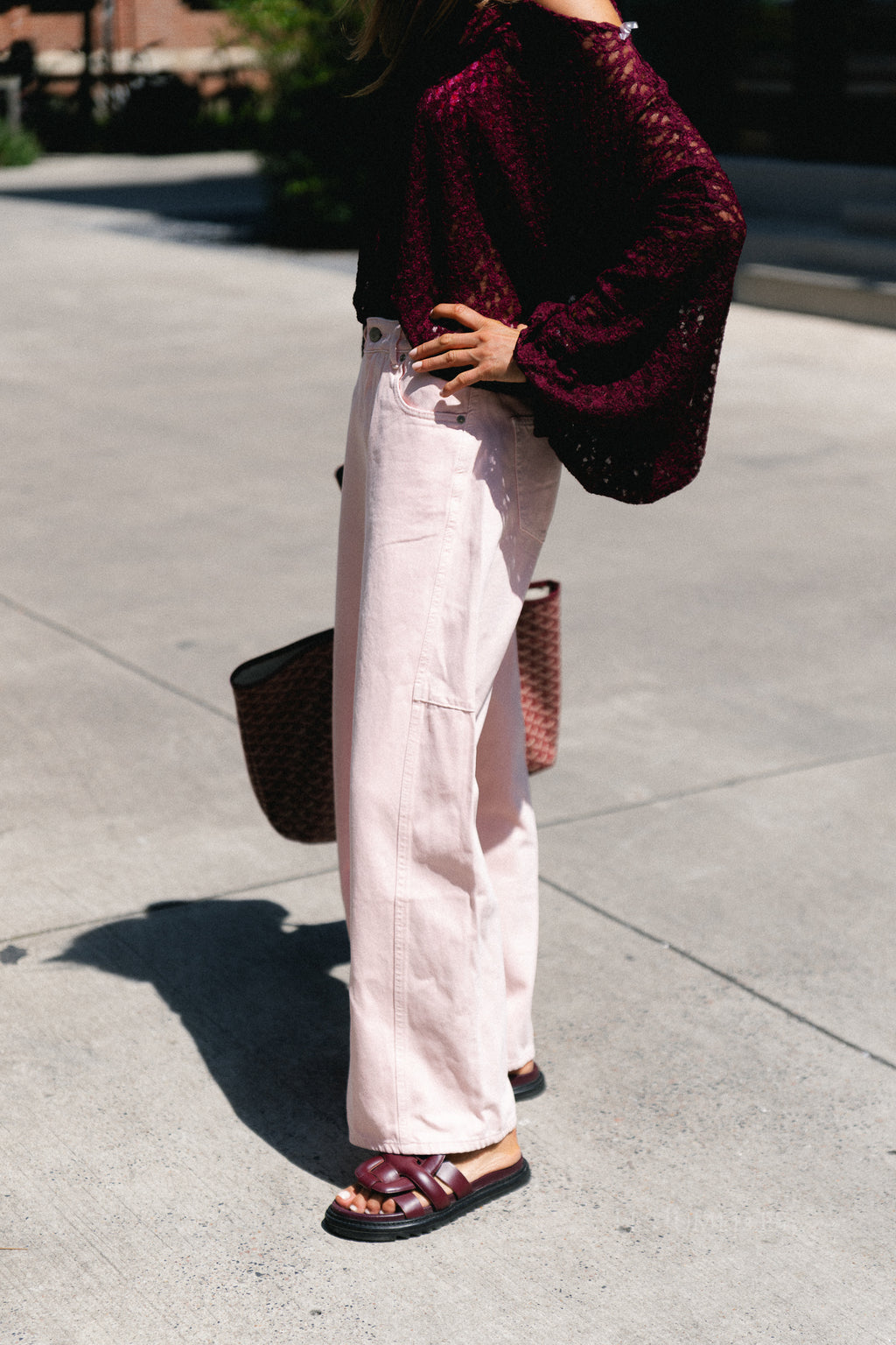 Laurie barrel fit jeans pink