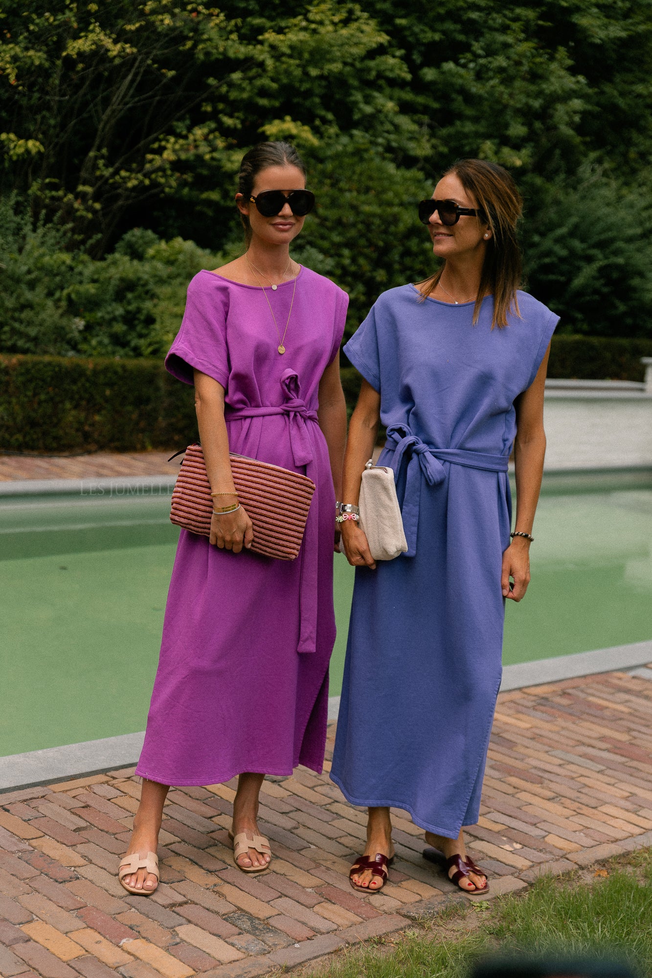 Freya long dress magenta