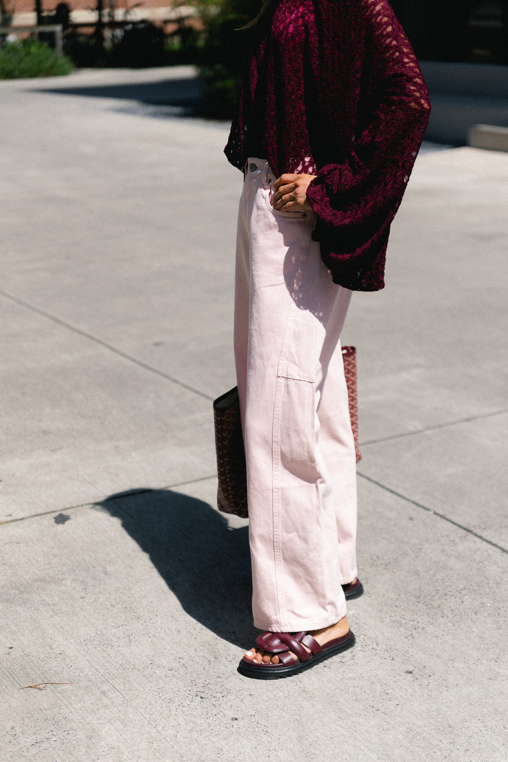 Laurie barrel fit jeans pink