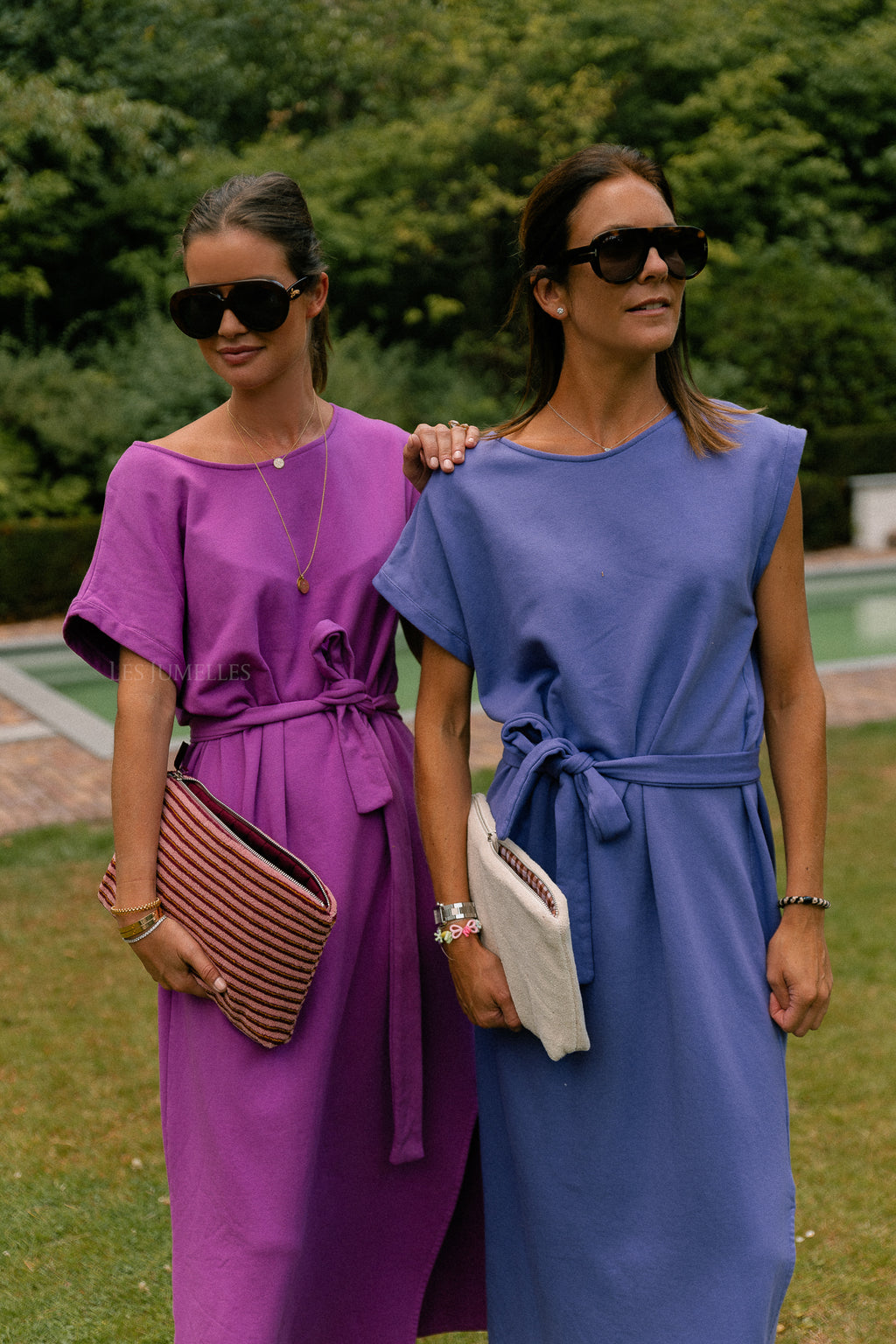 Freya long dress magenta