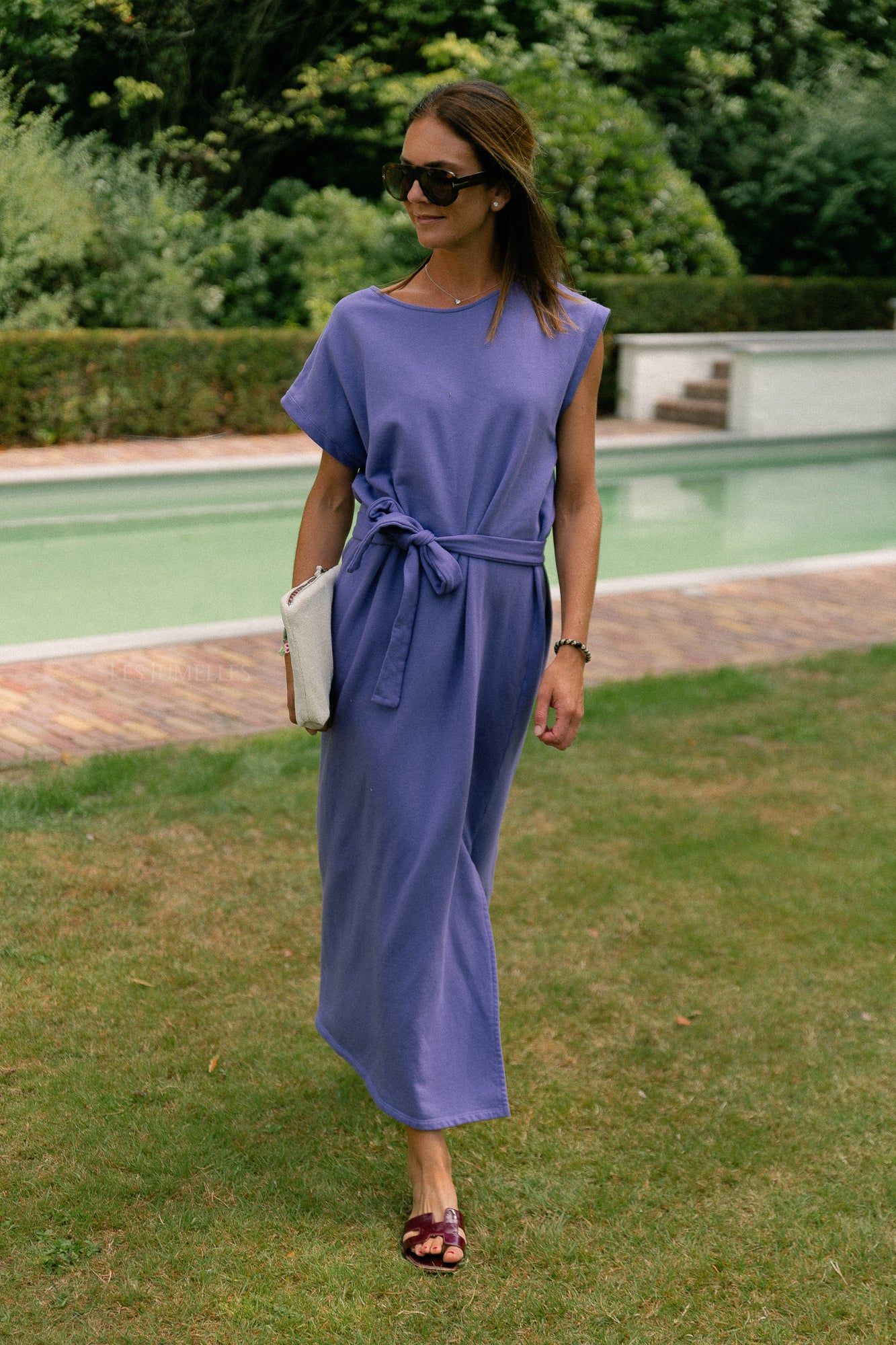 Freya long dress purple