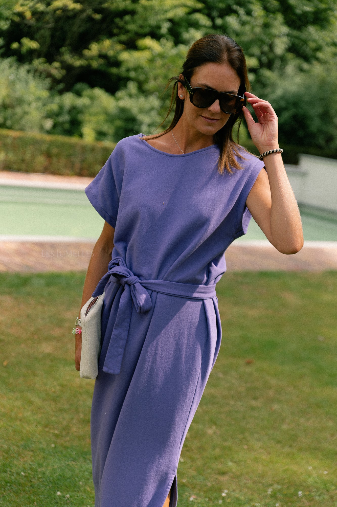 Freya long dress purple