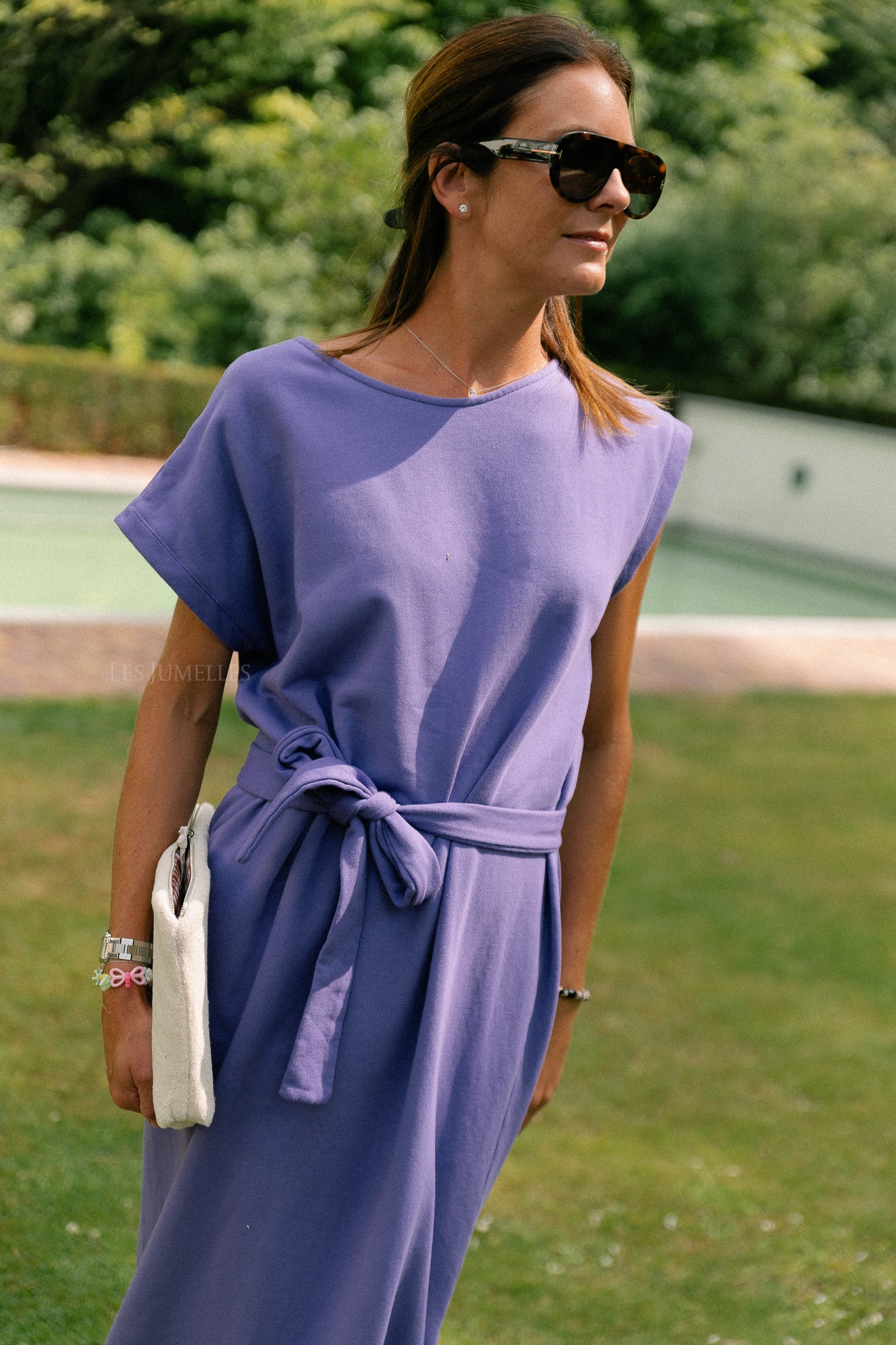 Freya long dress purple