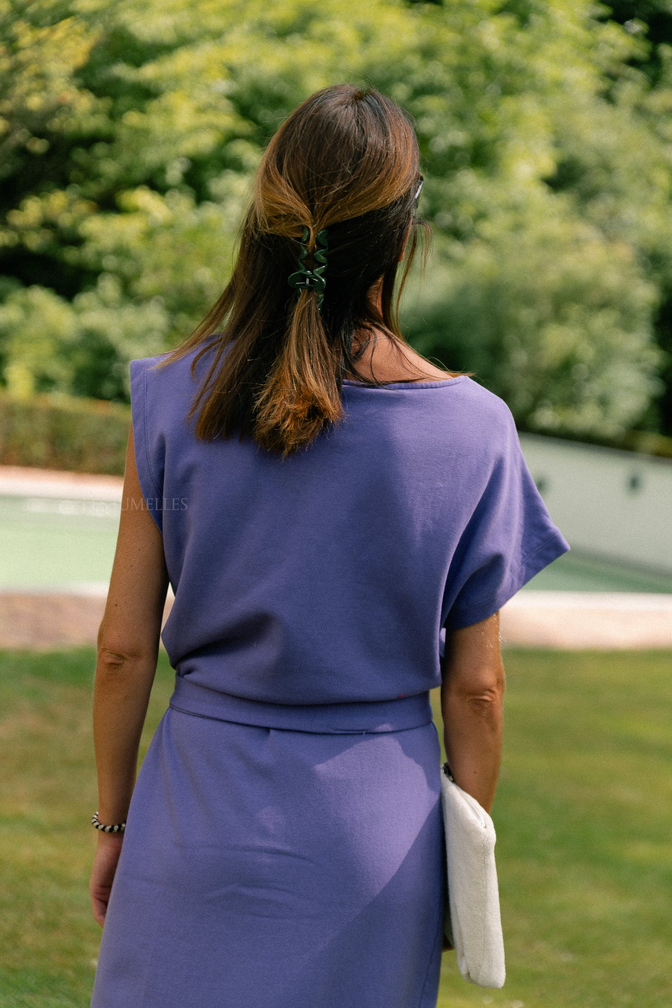 Freya long dress purple
