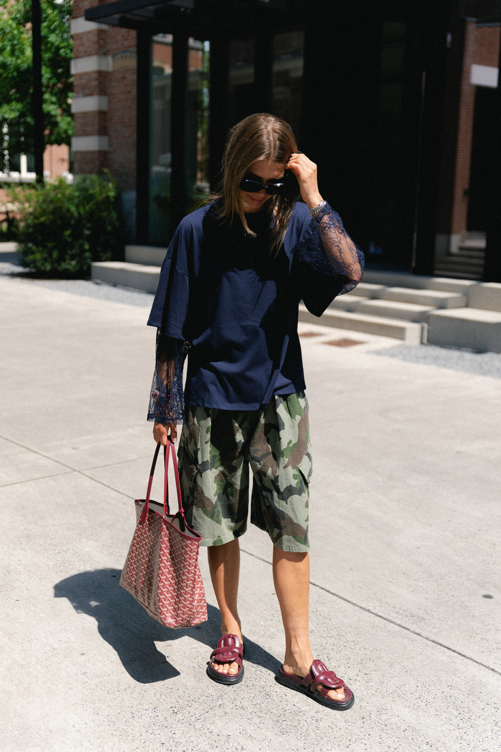 Blair bermuda camouflage print