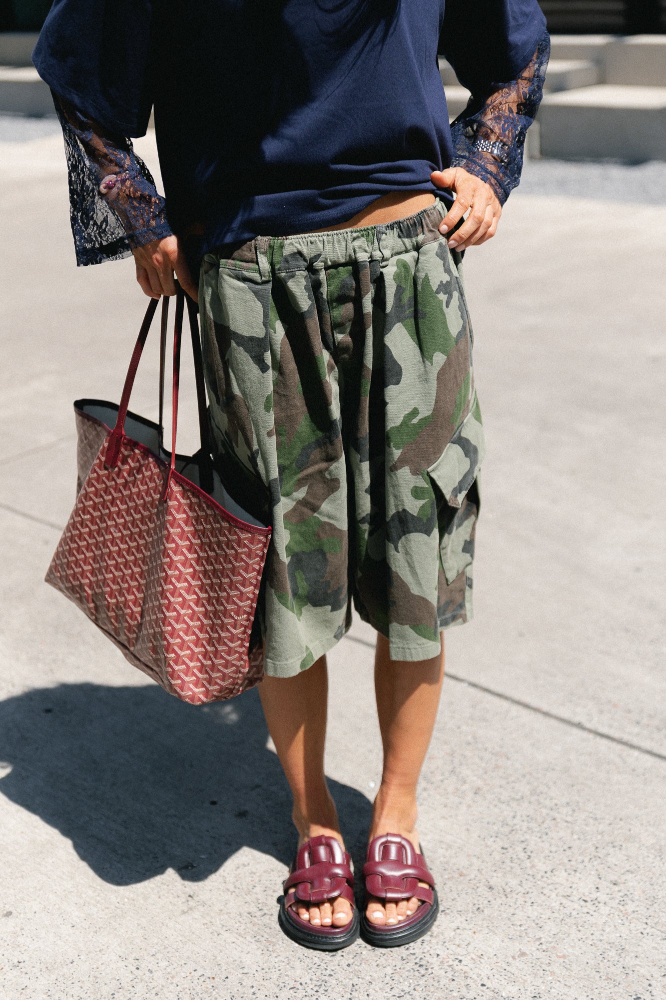 Blair bermuda camouflage print