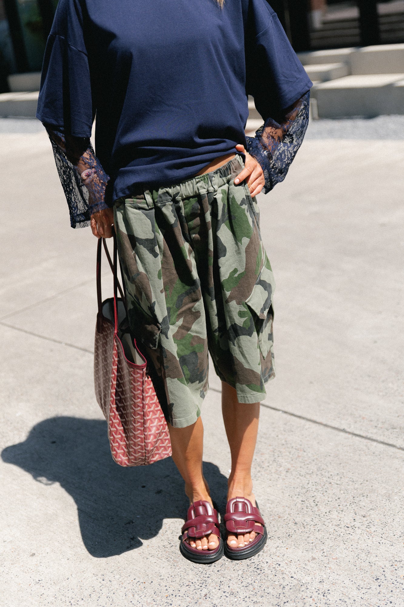 Blair bermuda camouflage print