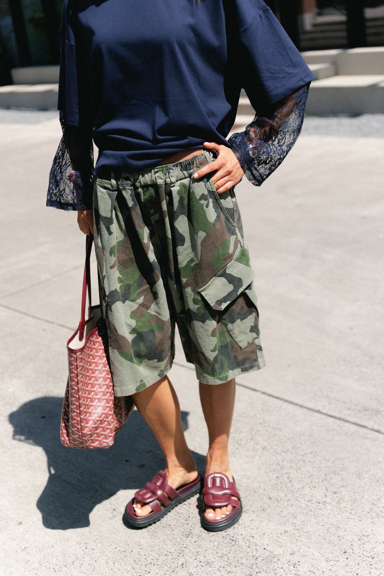 Blair bermuda camouflage print