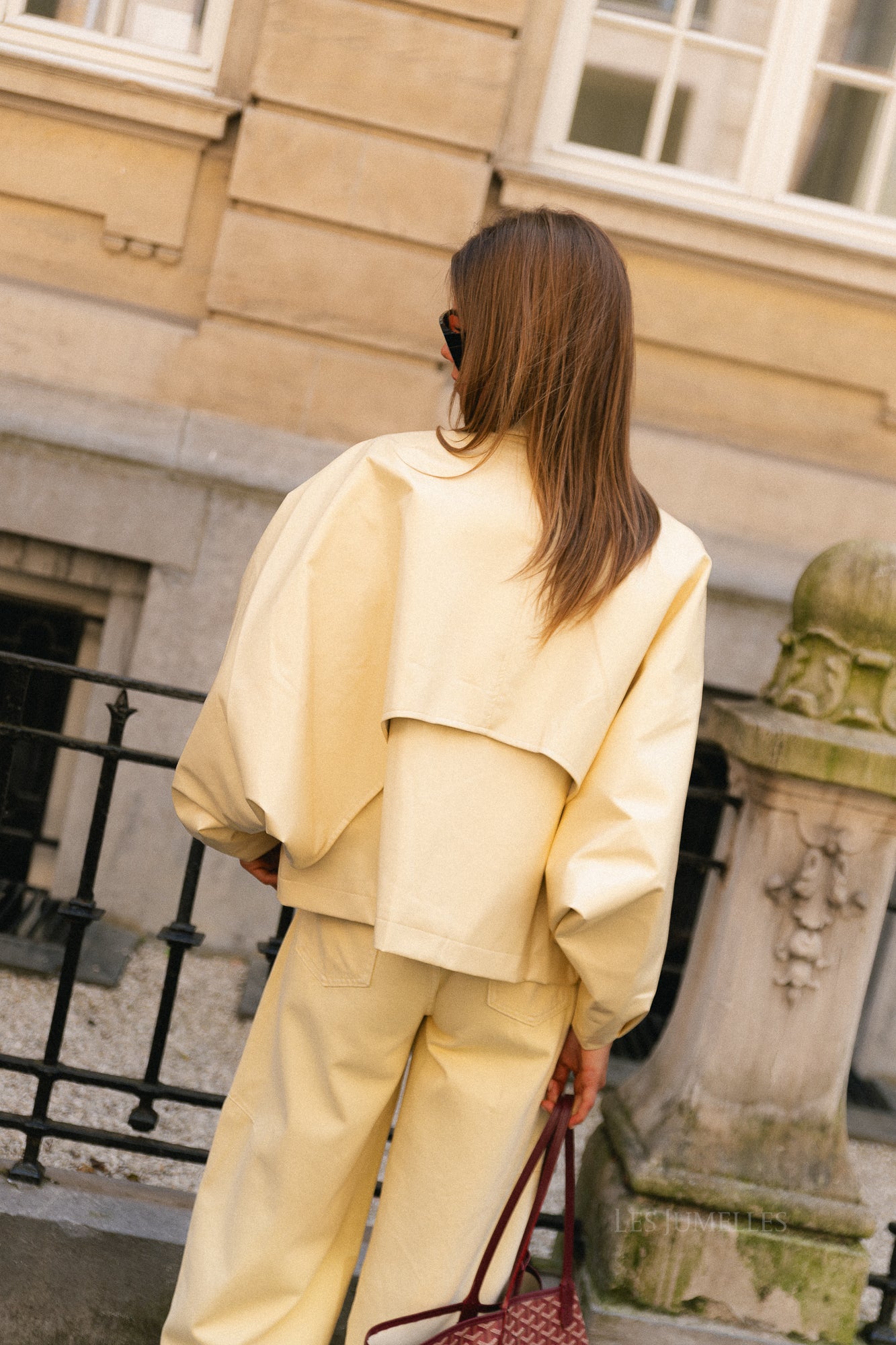 Jodie PU jacket butter yellow