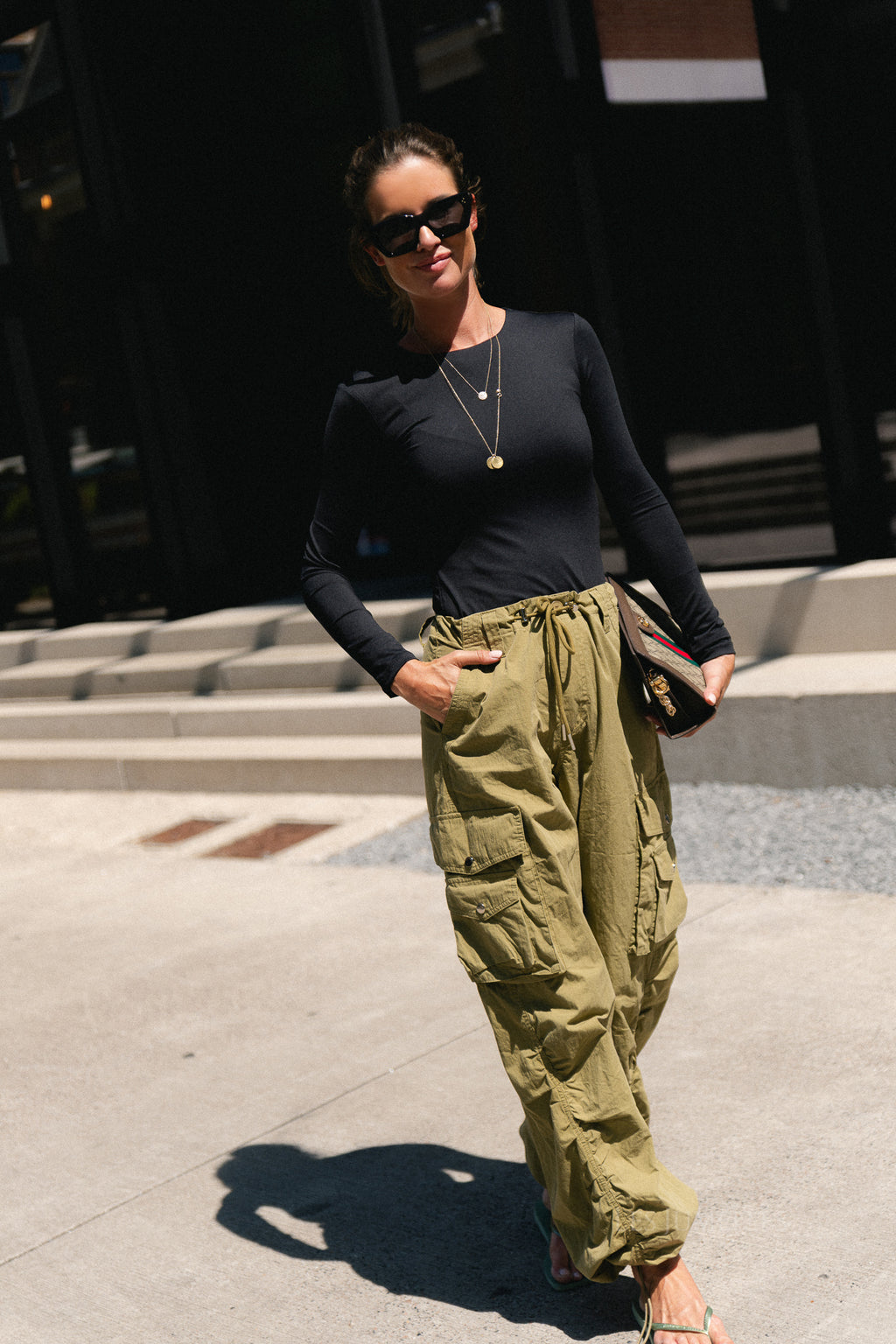 Alix cargo pants olive
