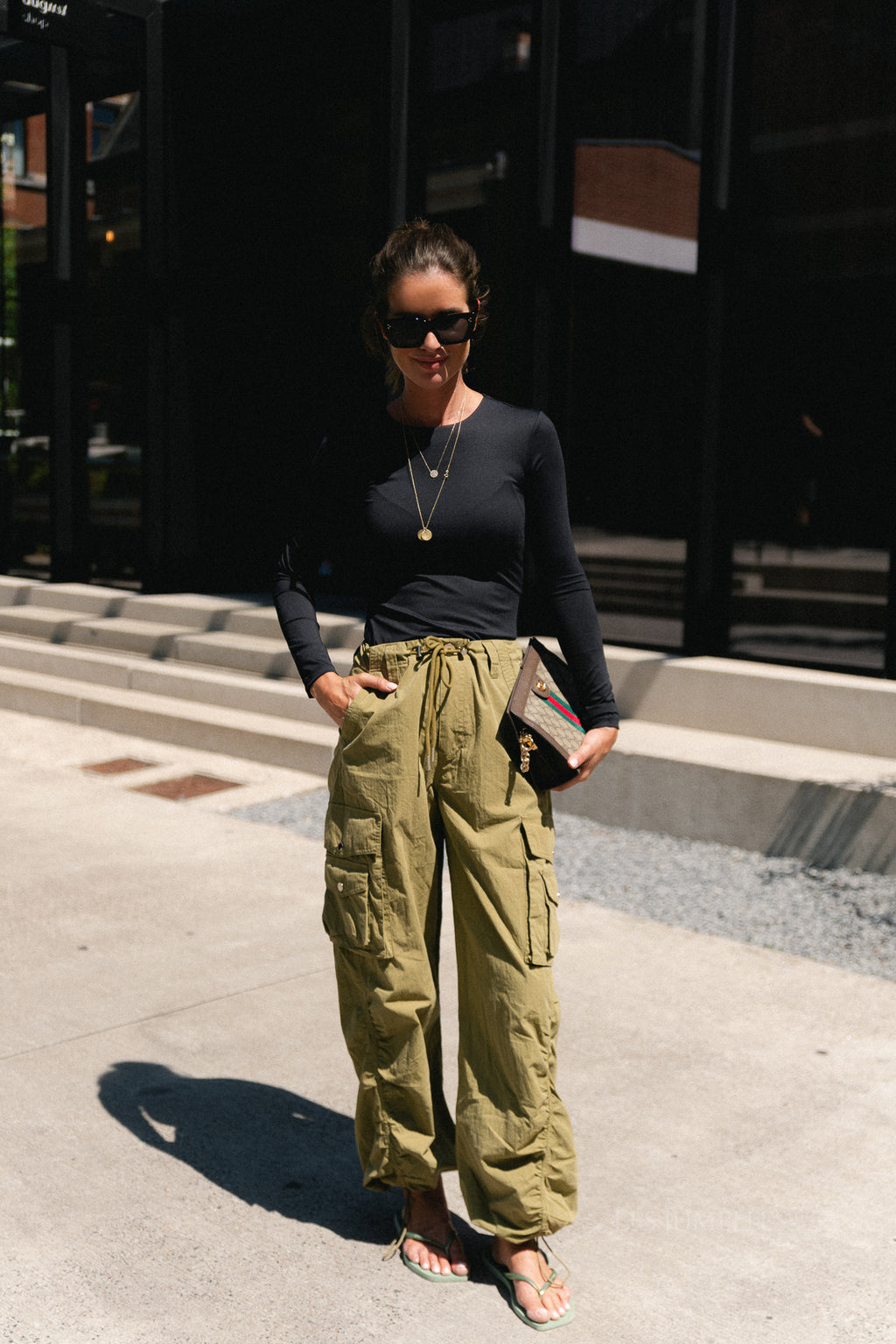 Alix cargo pants olive
