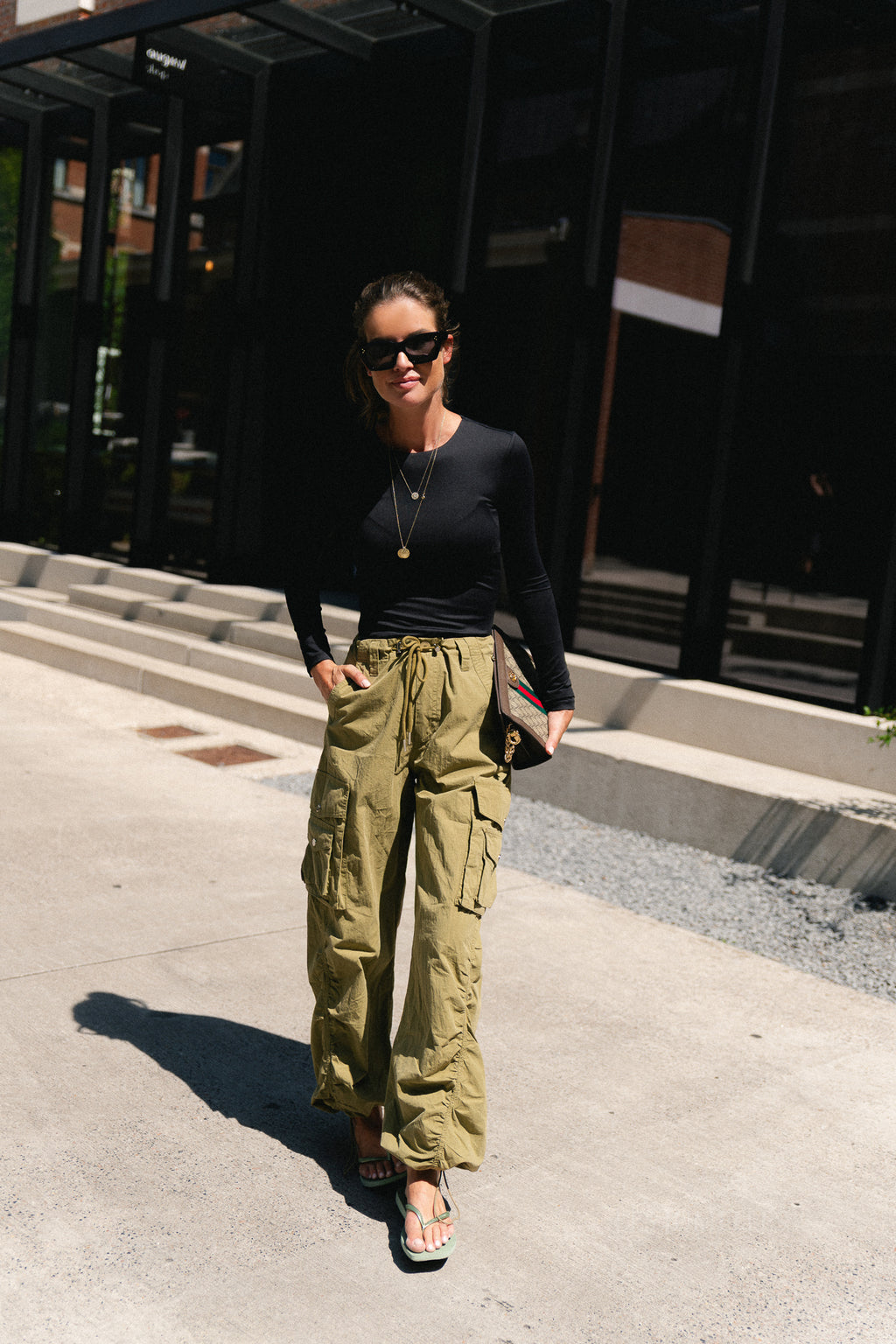 Alix cargo pants olive