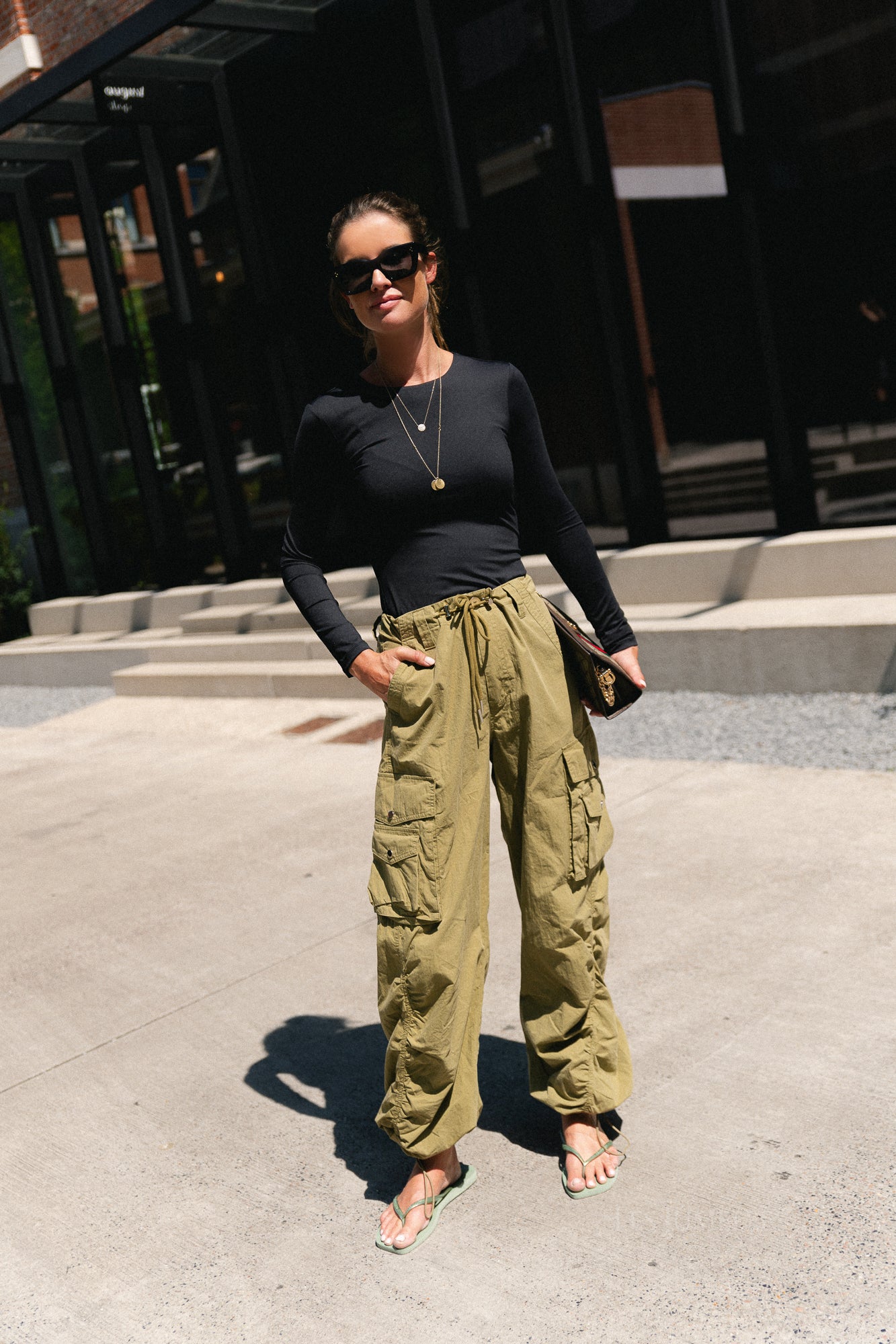 Alix cargo pants olive