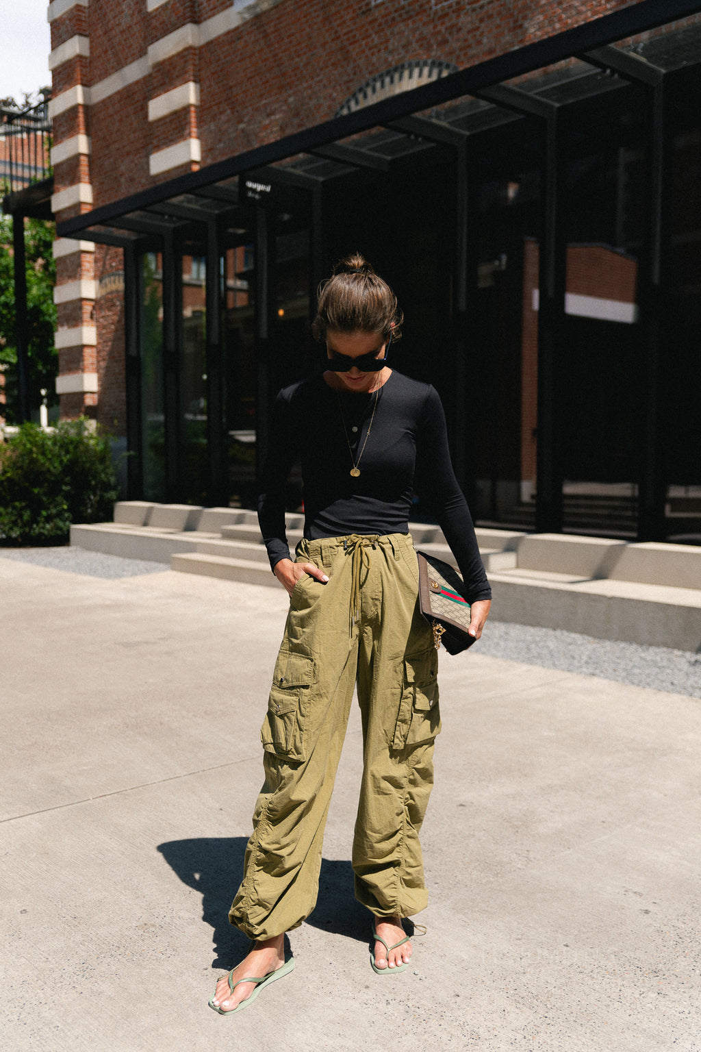 Alix cargo pants olive