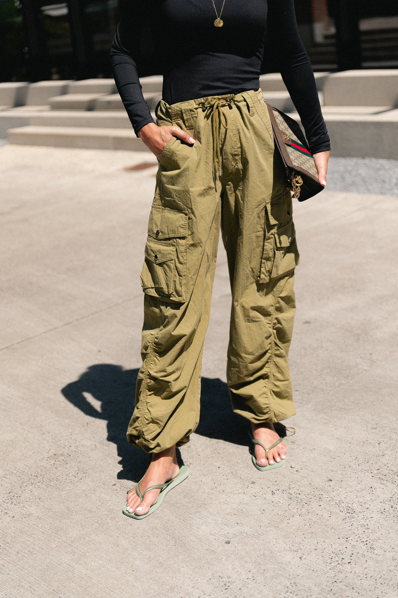 Alix cargo pants olive