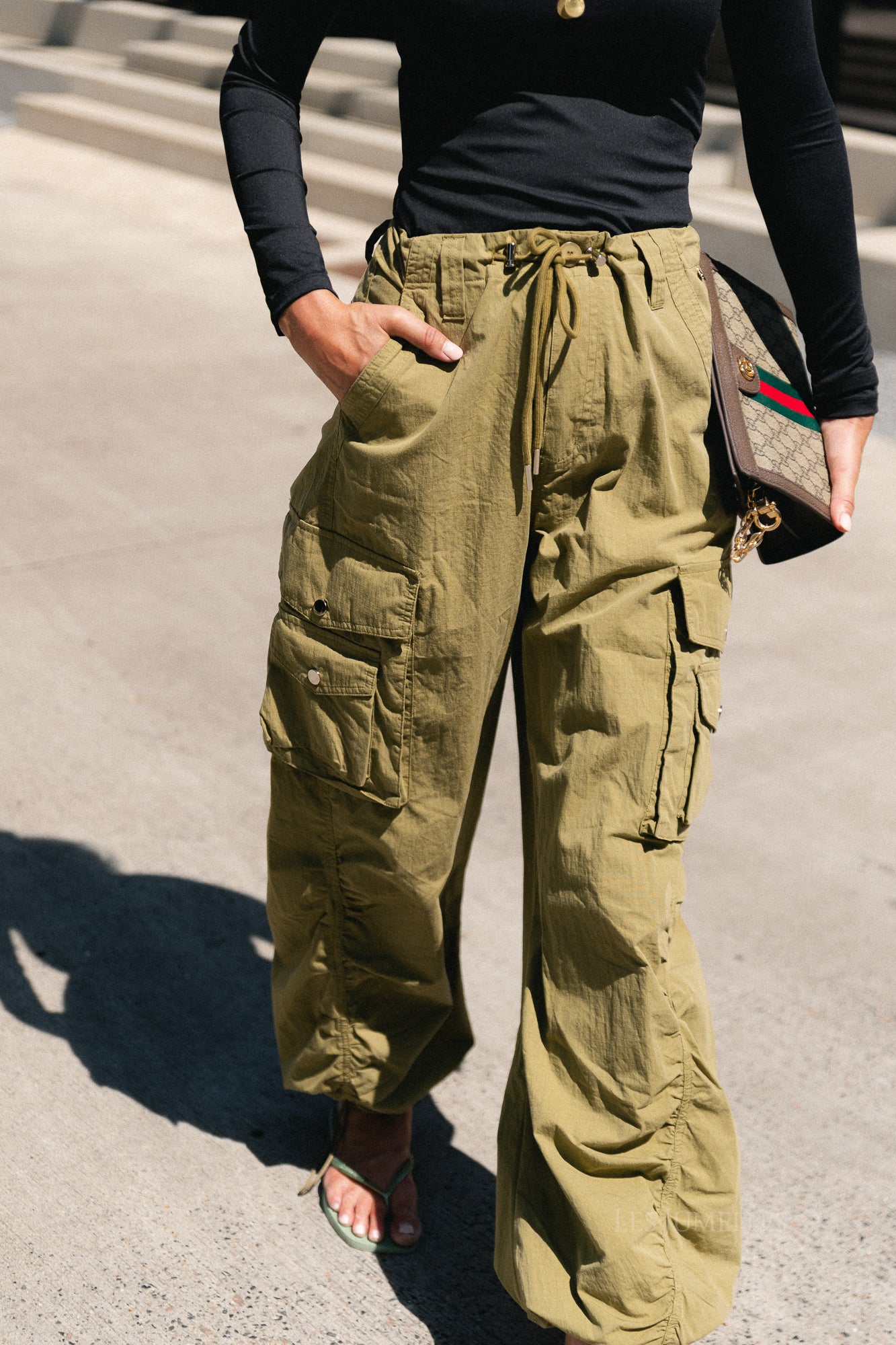 Alix cargo pants olive