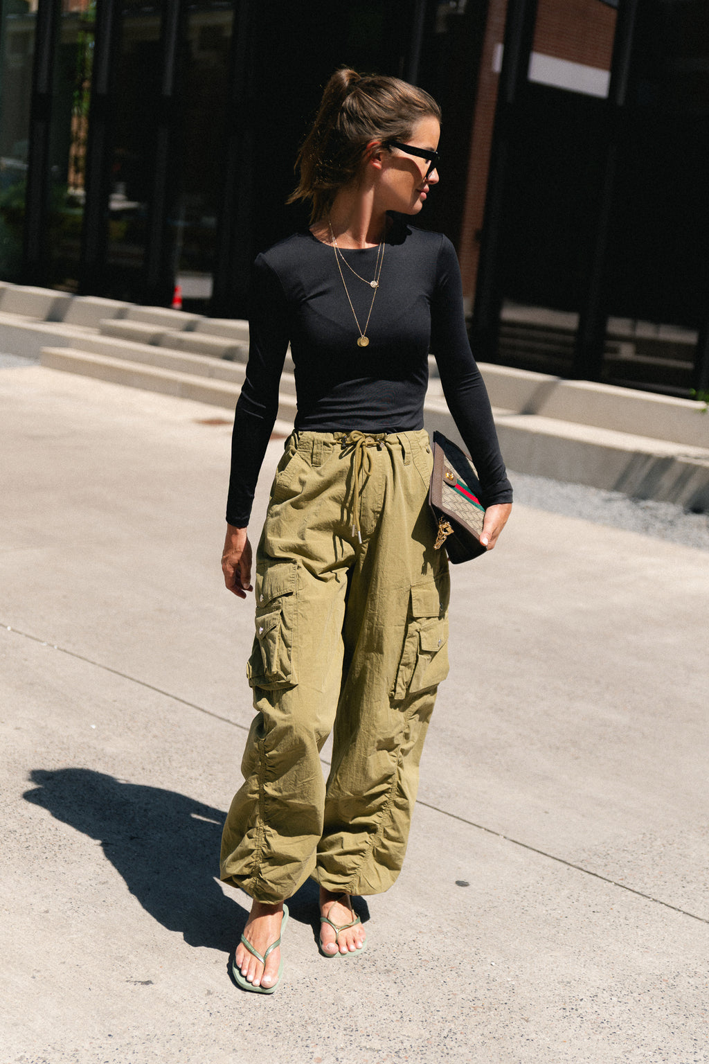 Alix cargo pants olive