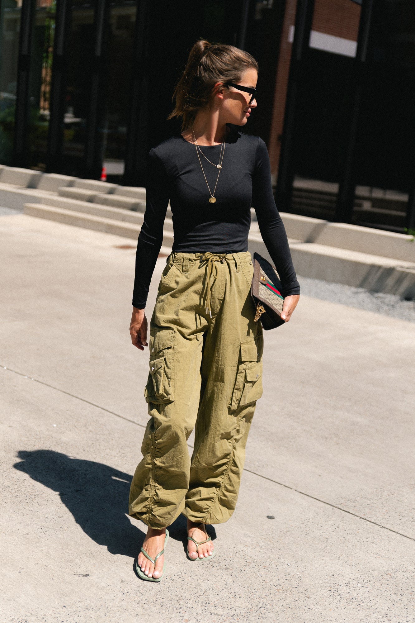 Alix cargo pants olive