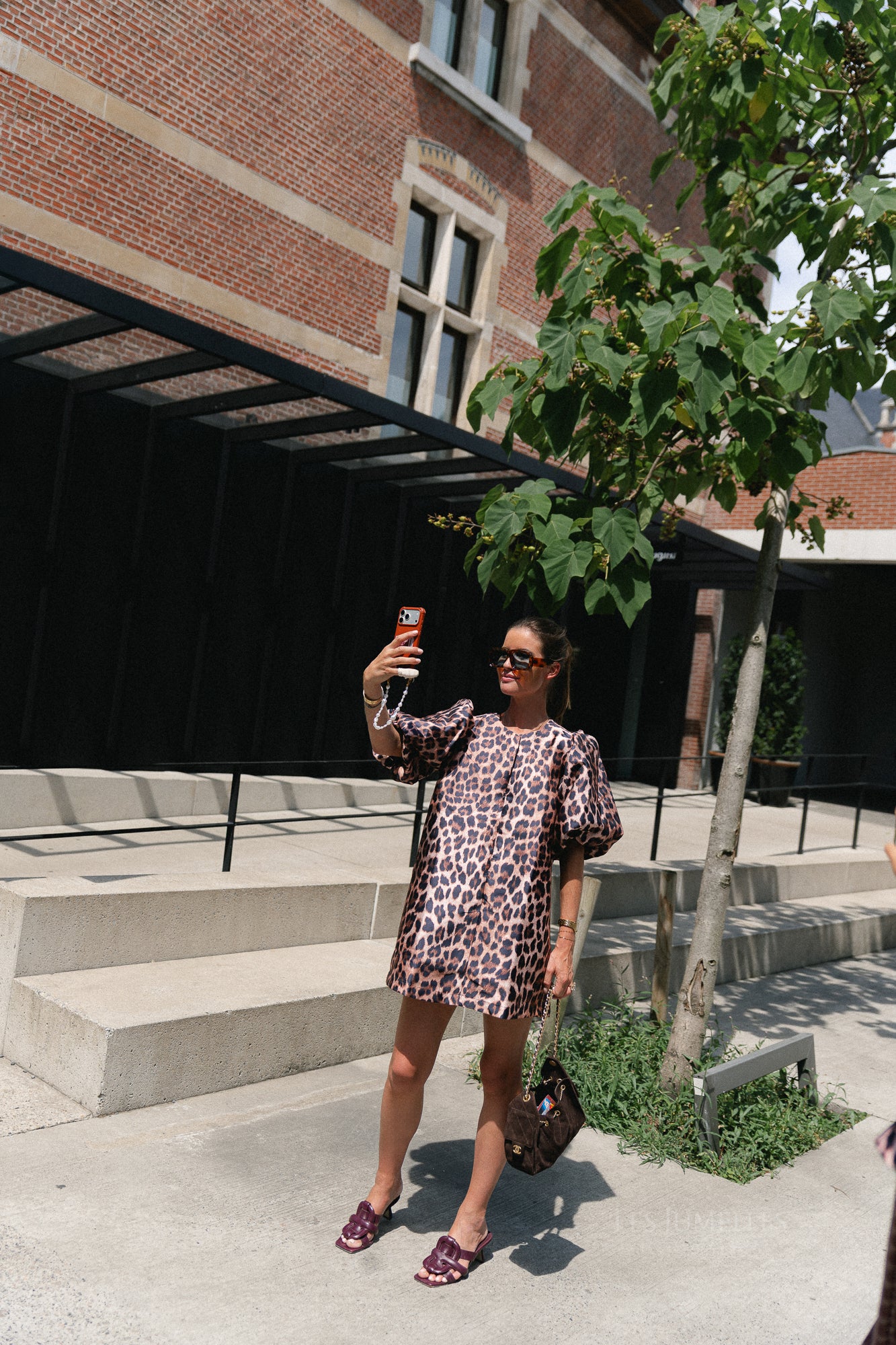 Charlotte dress leopard
