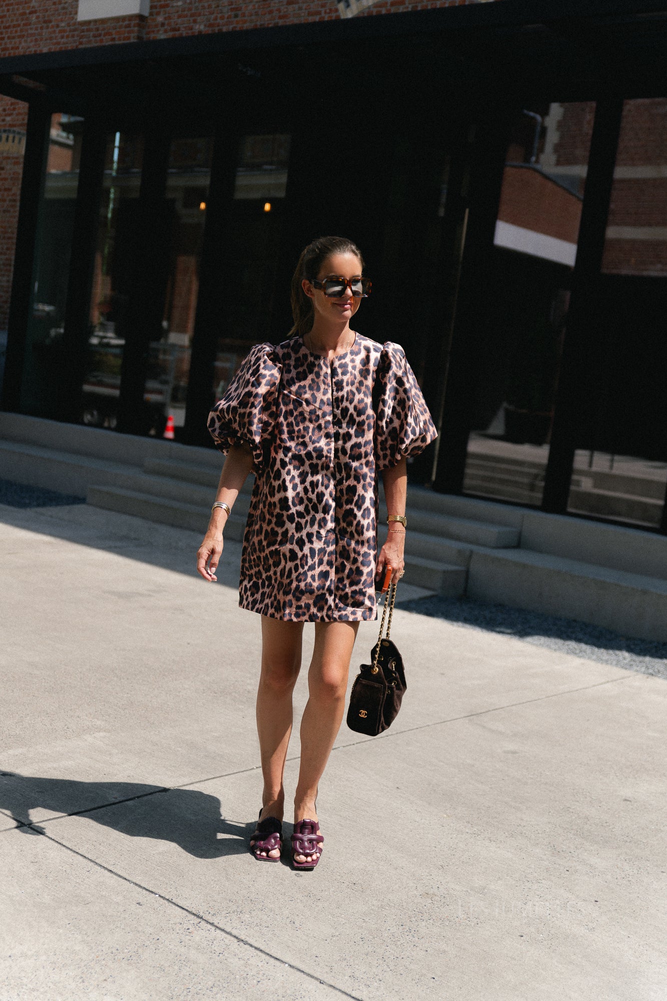 Charlotte dress leopard