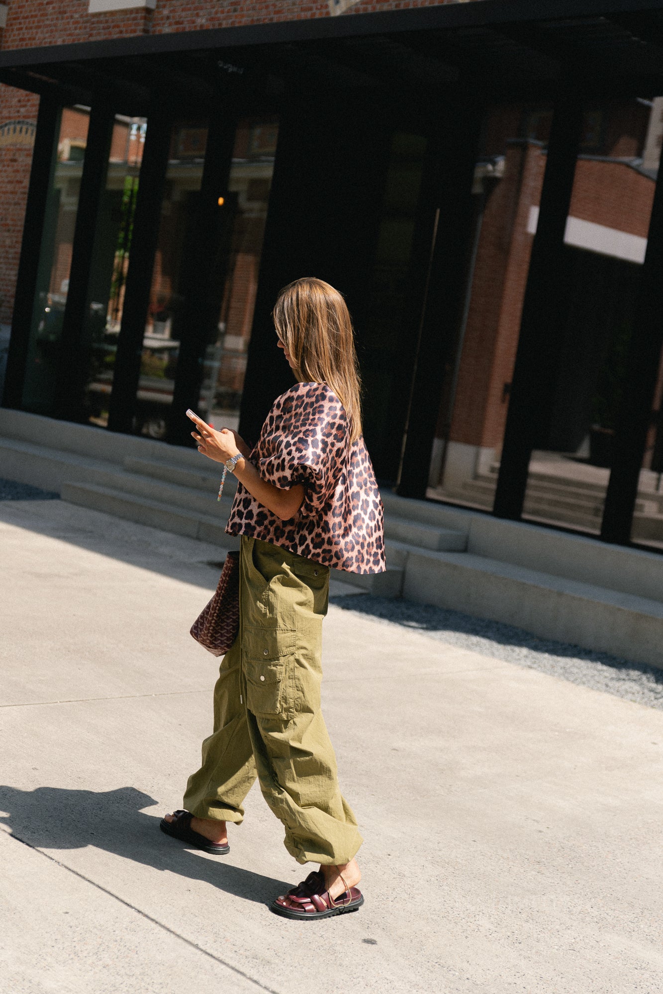 Charlotte blouse leopard