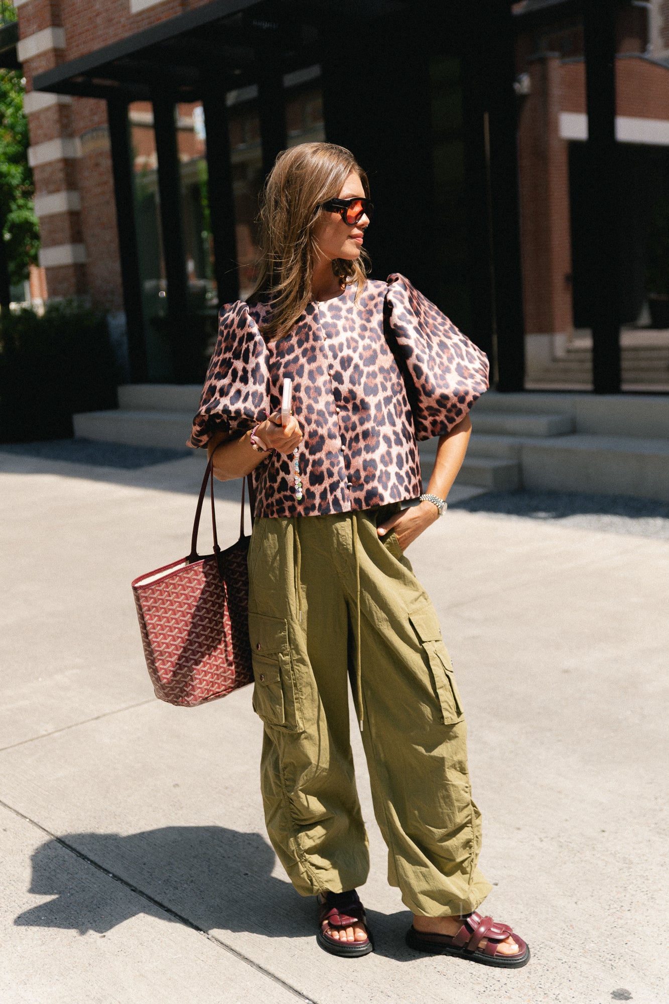 Charlotte blouse leopard