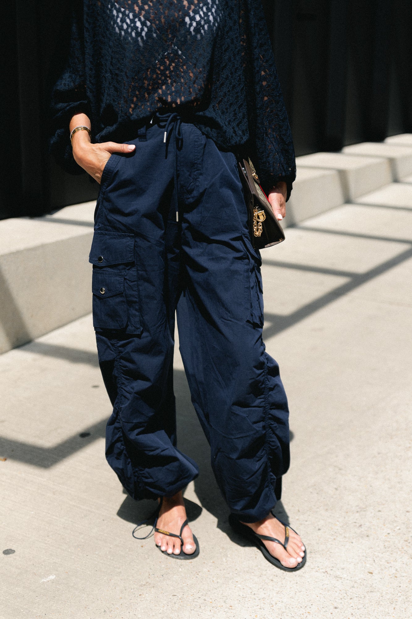 Alix cargo pants navy
