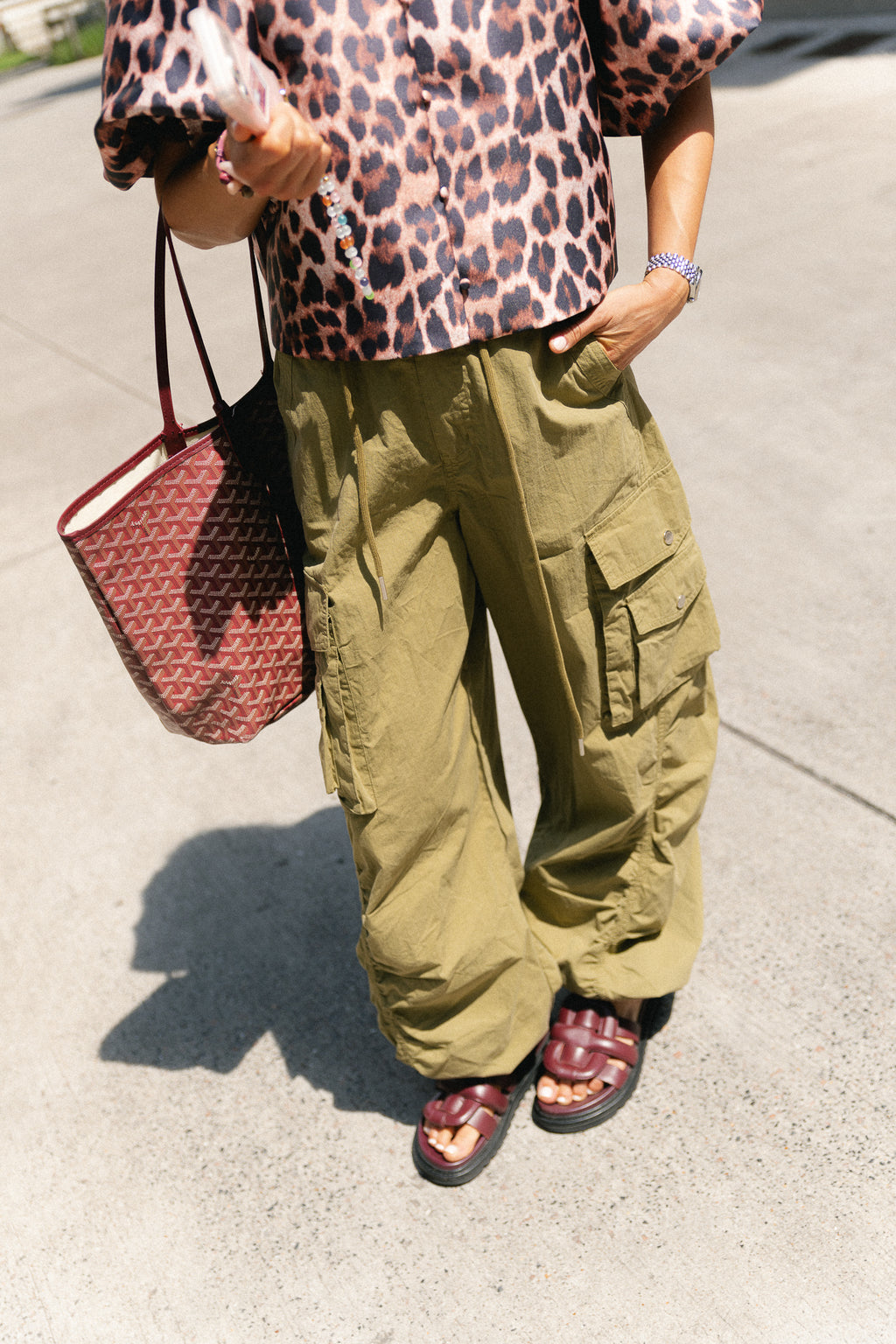 Alix cargo pants olive