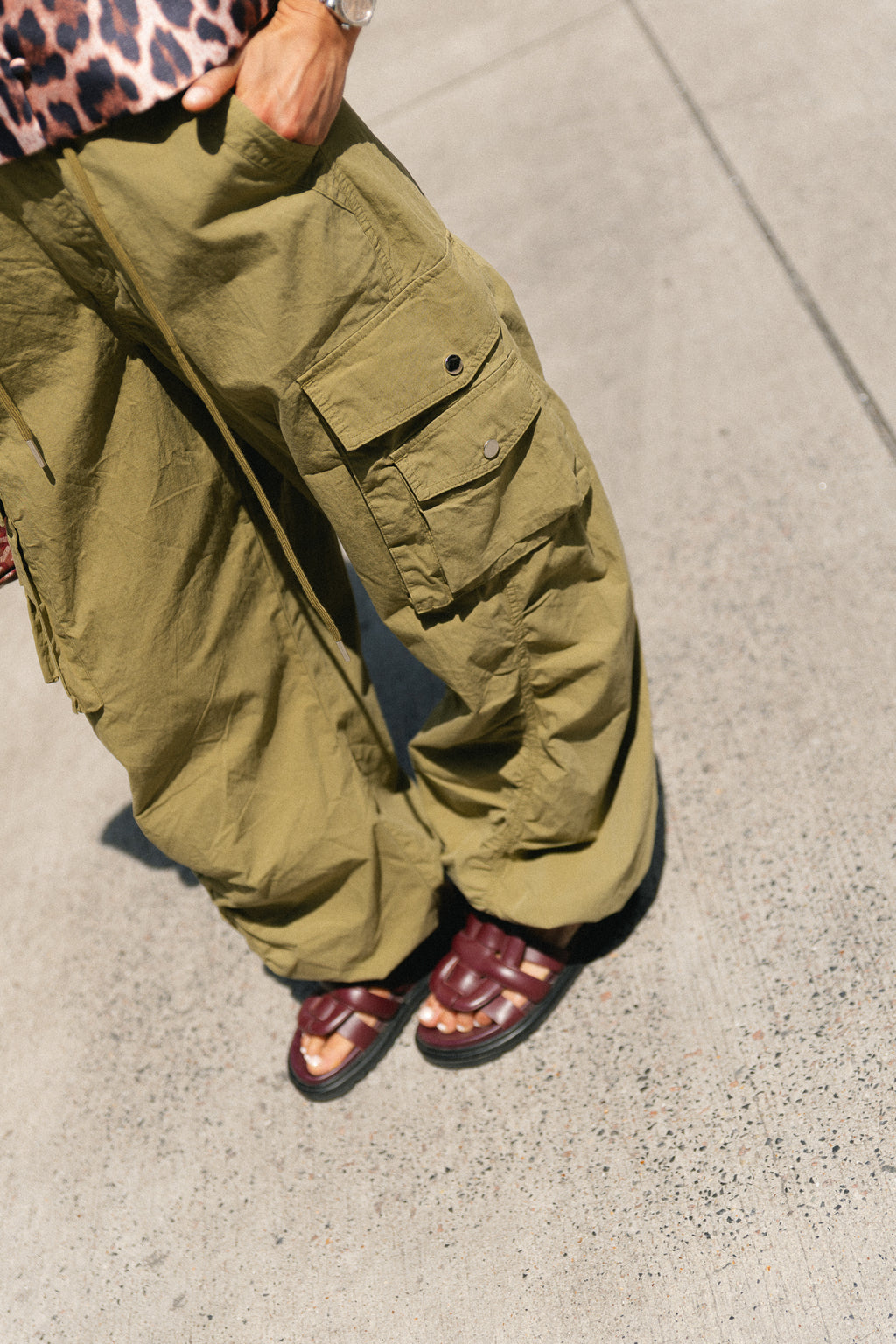 Alix cargo pants olive