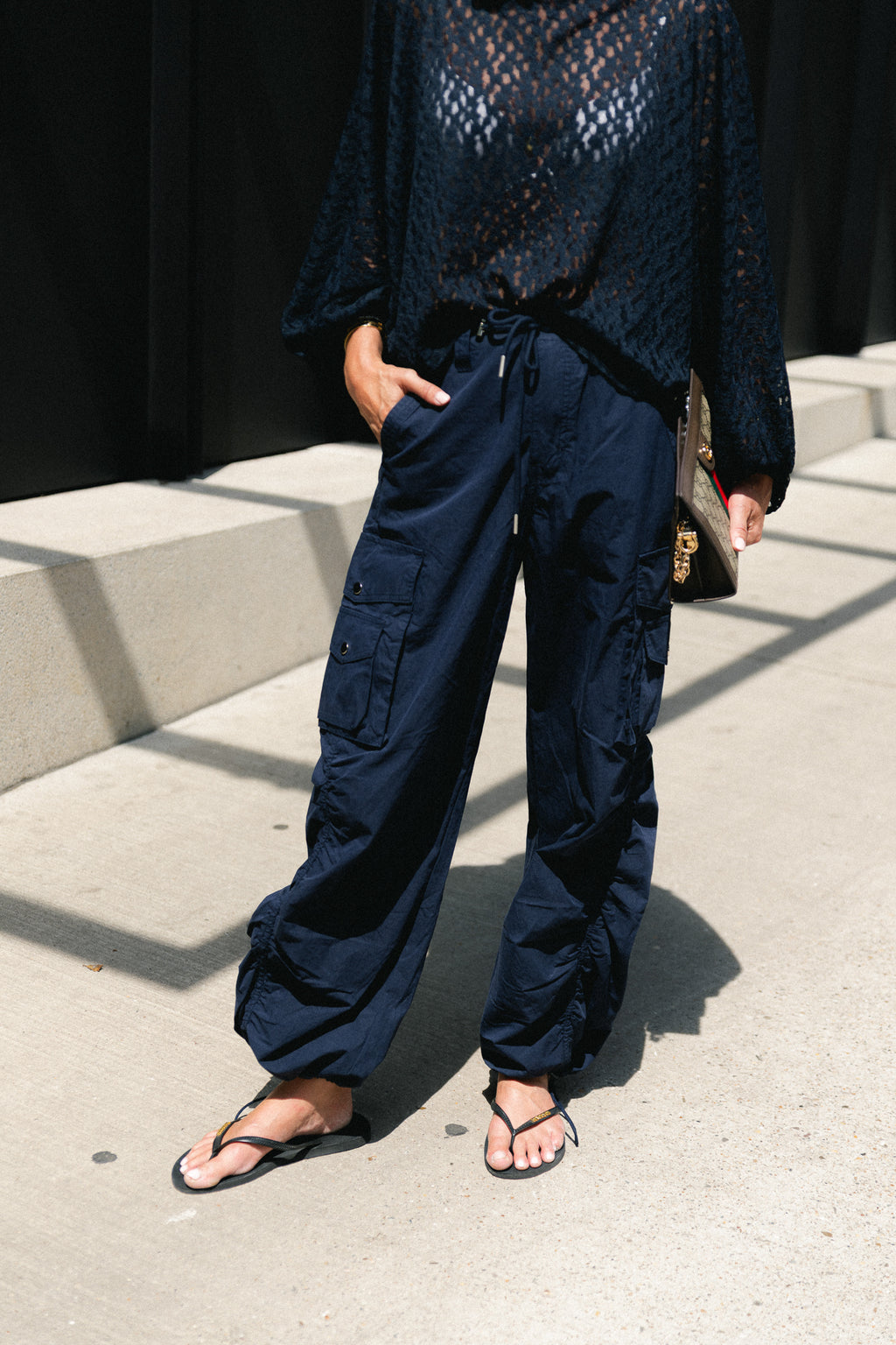 Alix cargo pants navy