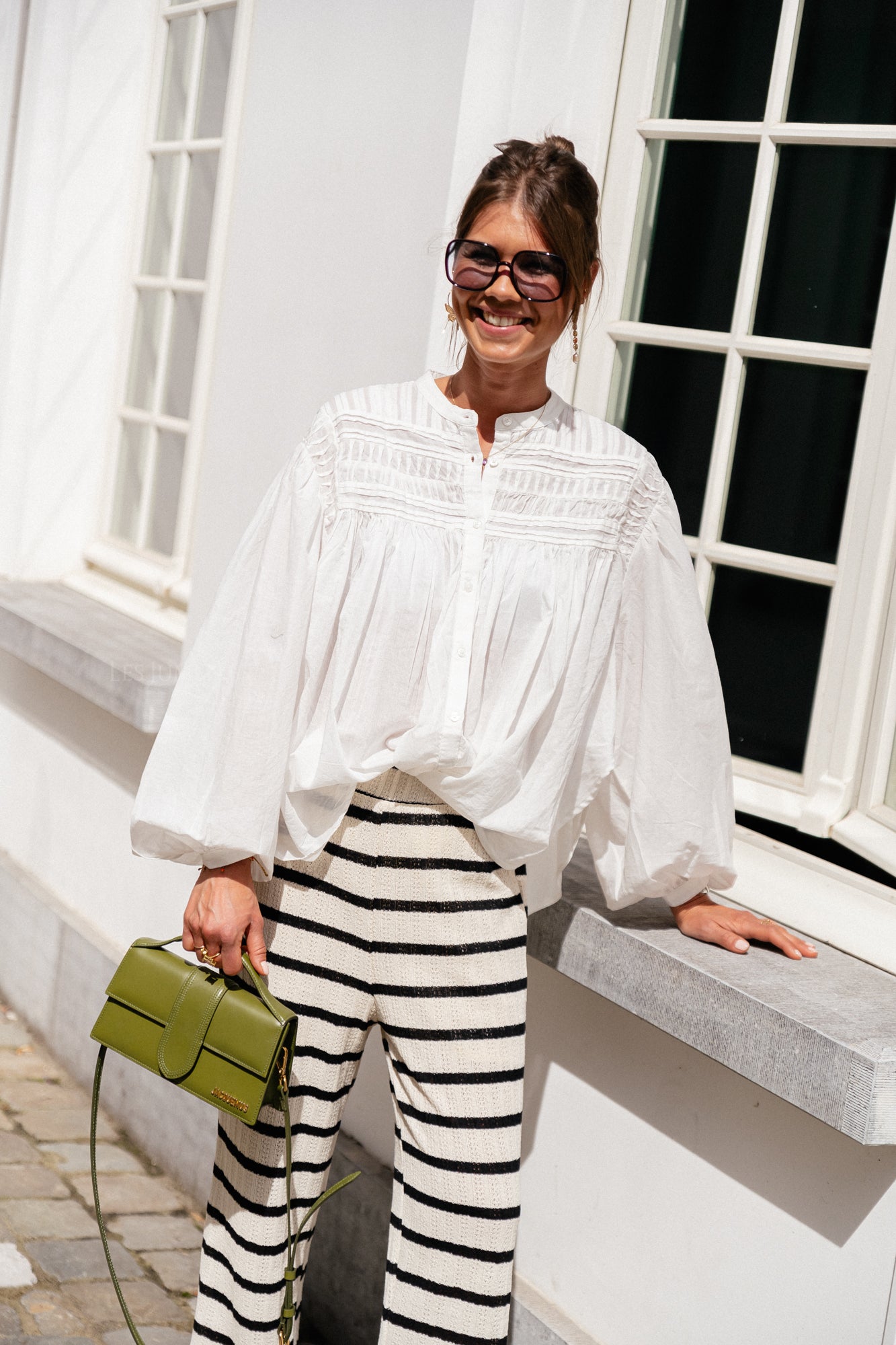 YASPintu LS chemise étoile blanc