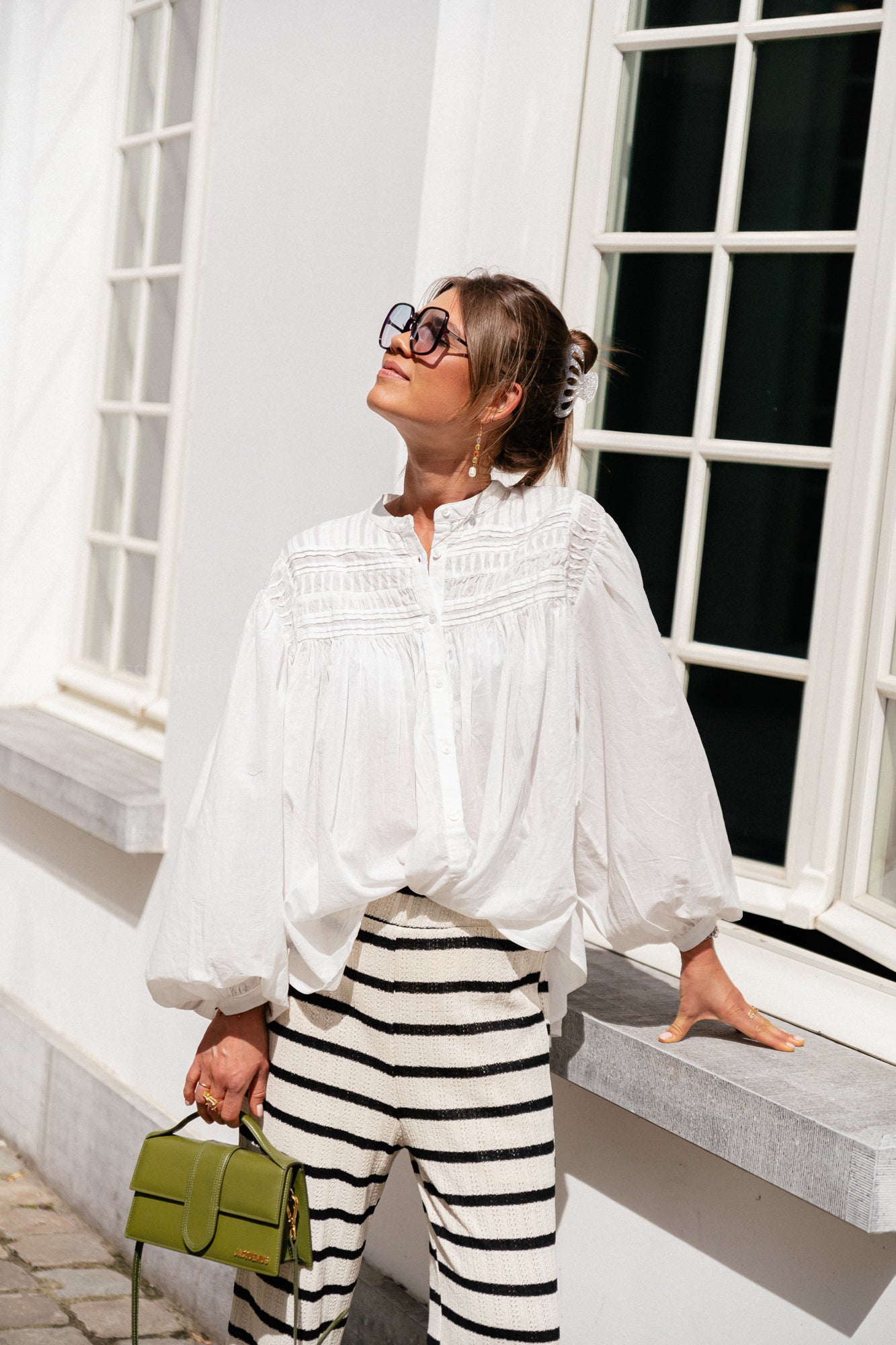 YASPintu LS chemise étoile blanc