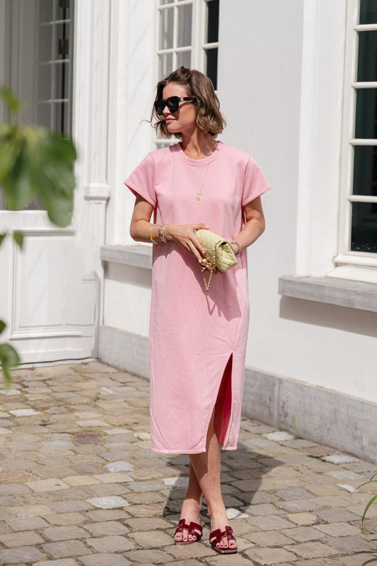 Les Jumelles Daphne t-shirt dress pink
