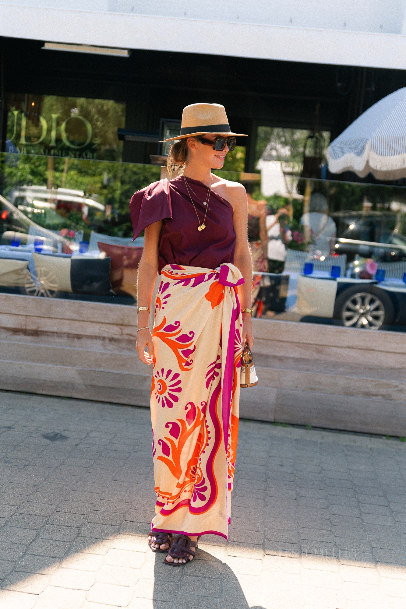 Botanical print pareo - multicolor