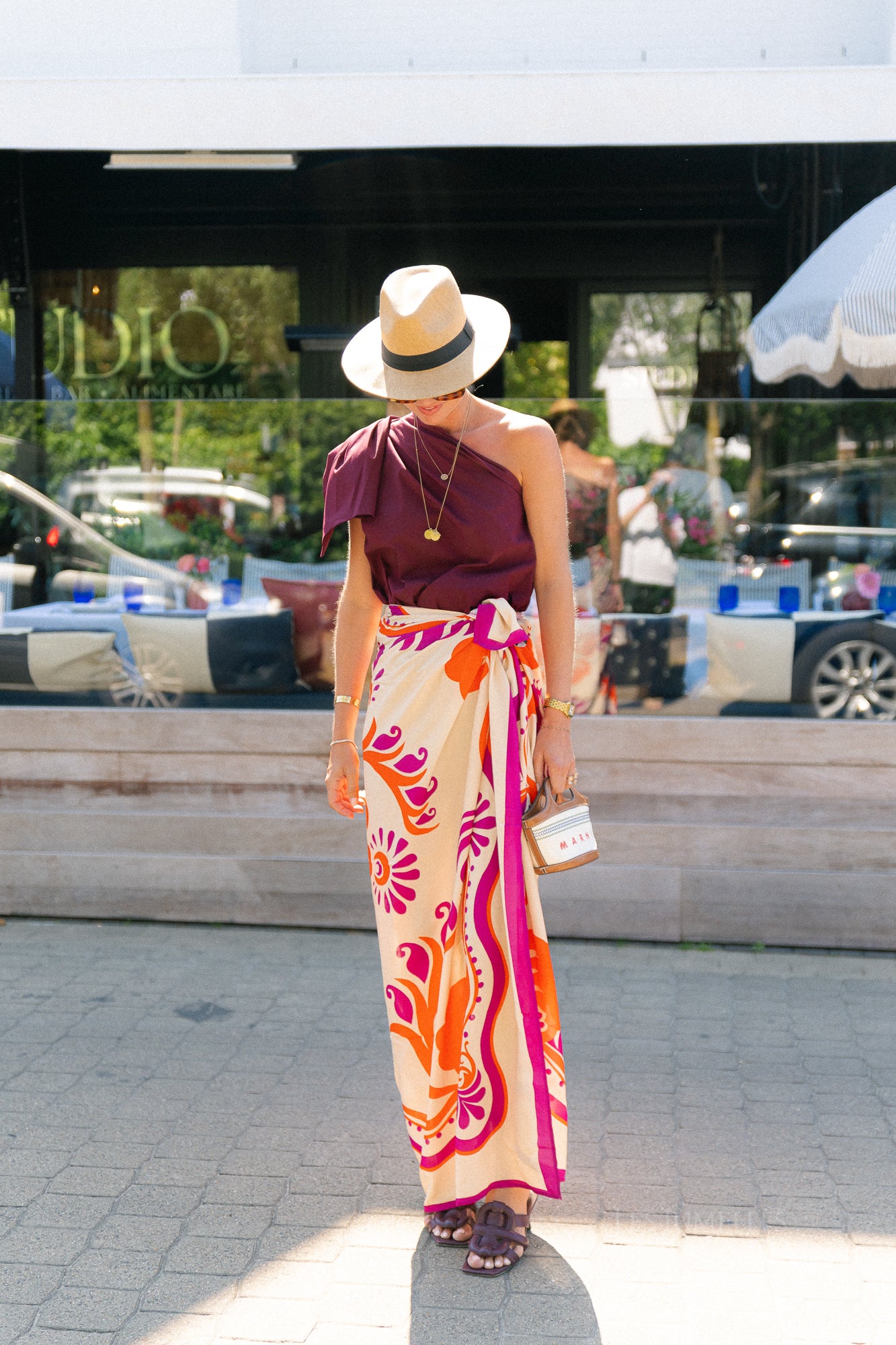 Botanical print pareo - multicolor