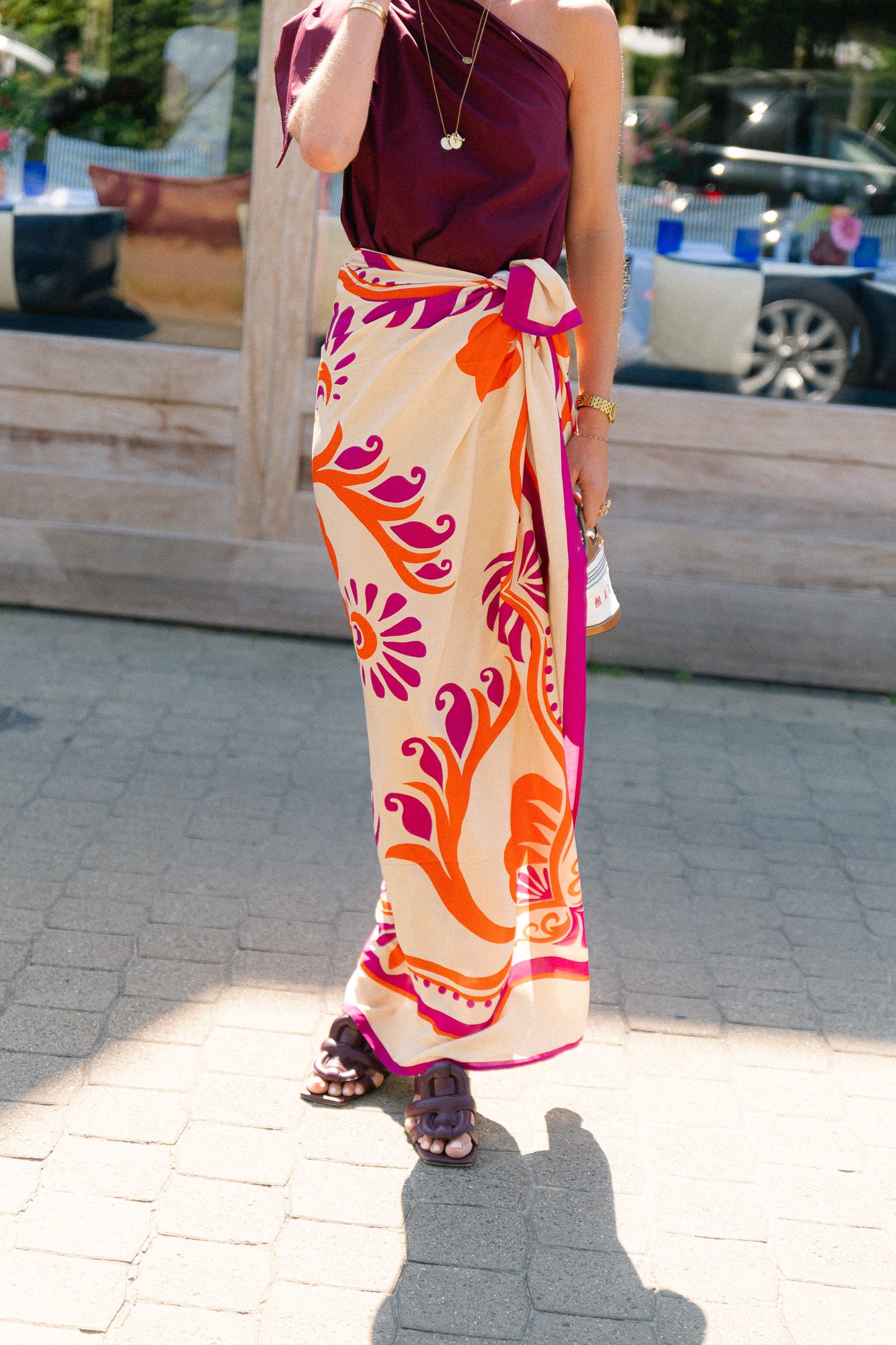 Botanical print pareo - multicolor